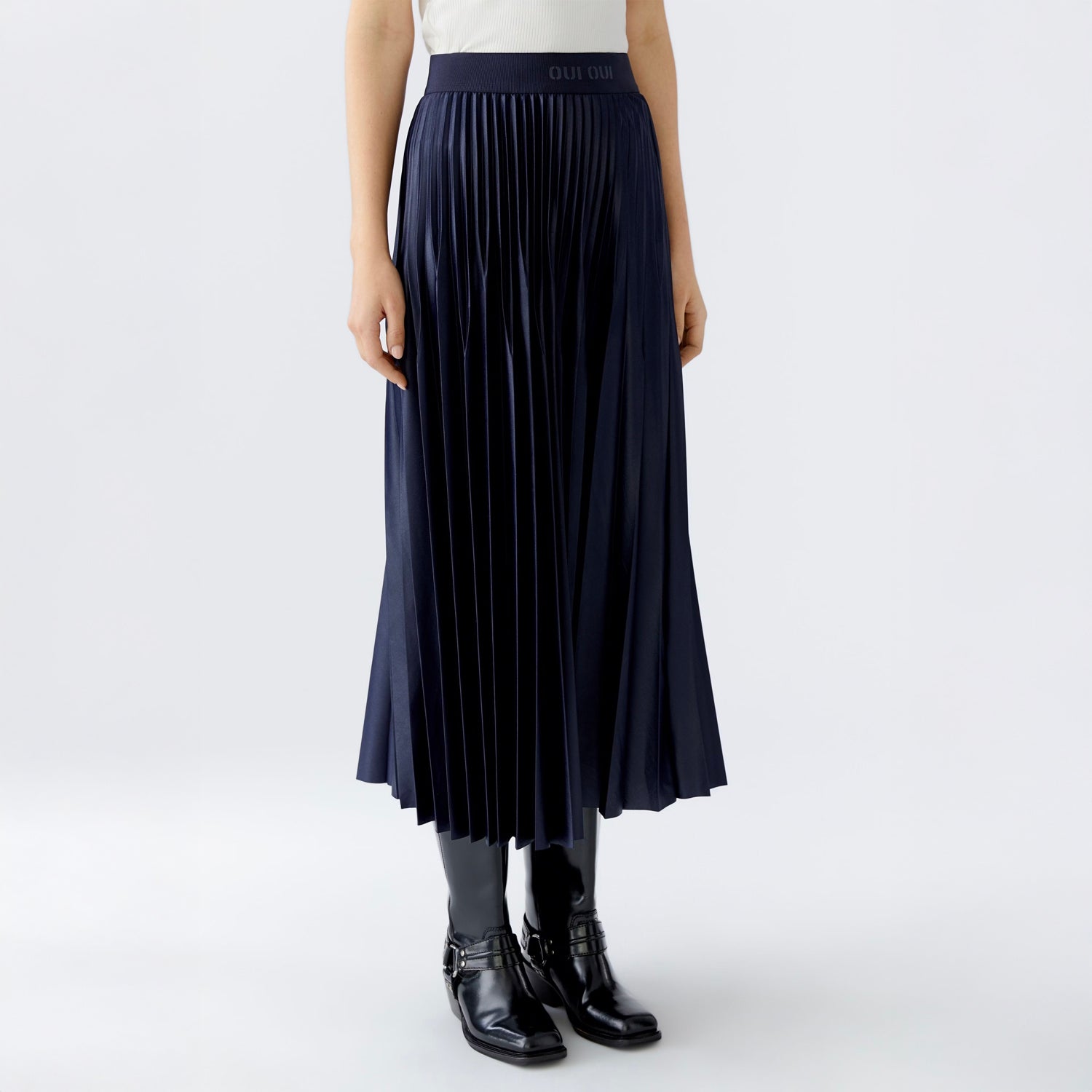 Pleated Skirt - Navy