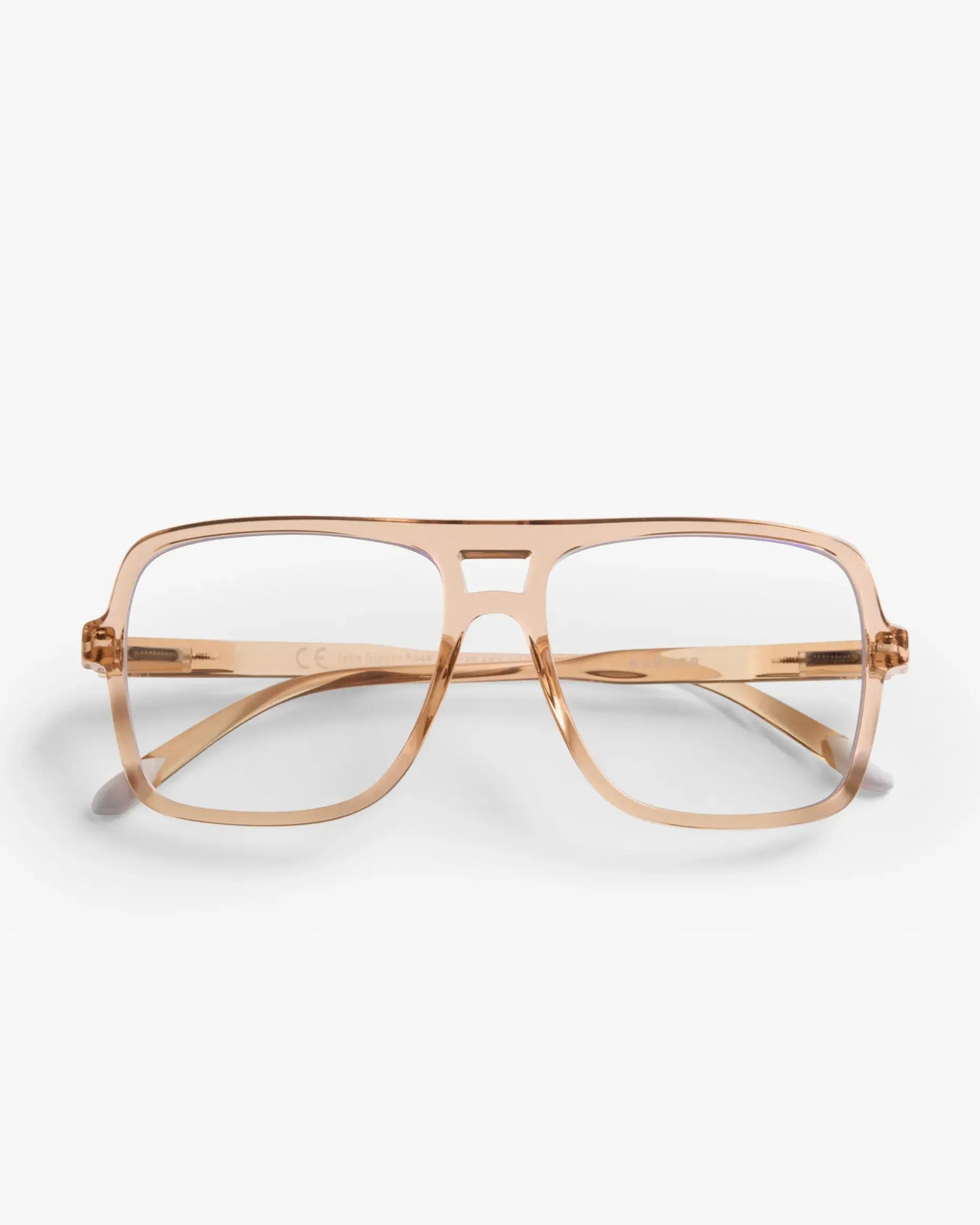 Jake Glossy Reading Glasses - Rose