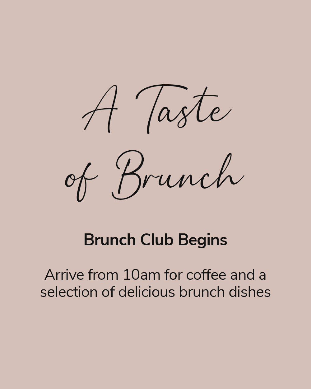 Brunch Club - Ticket - Wednesday 18th March 2026