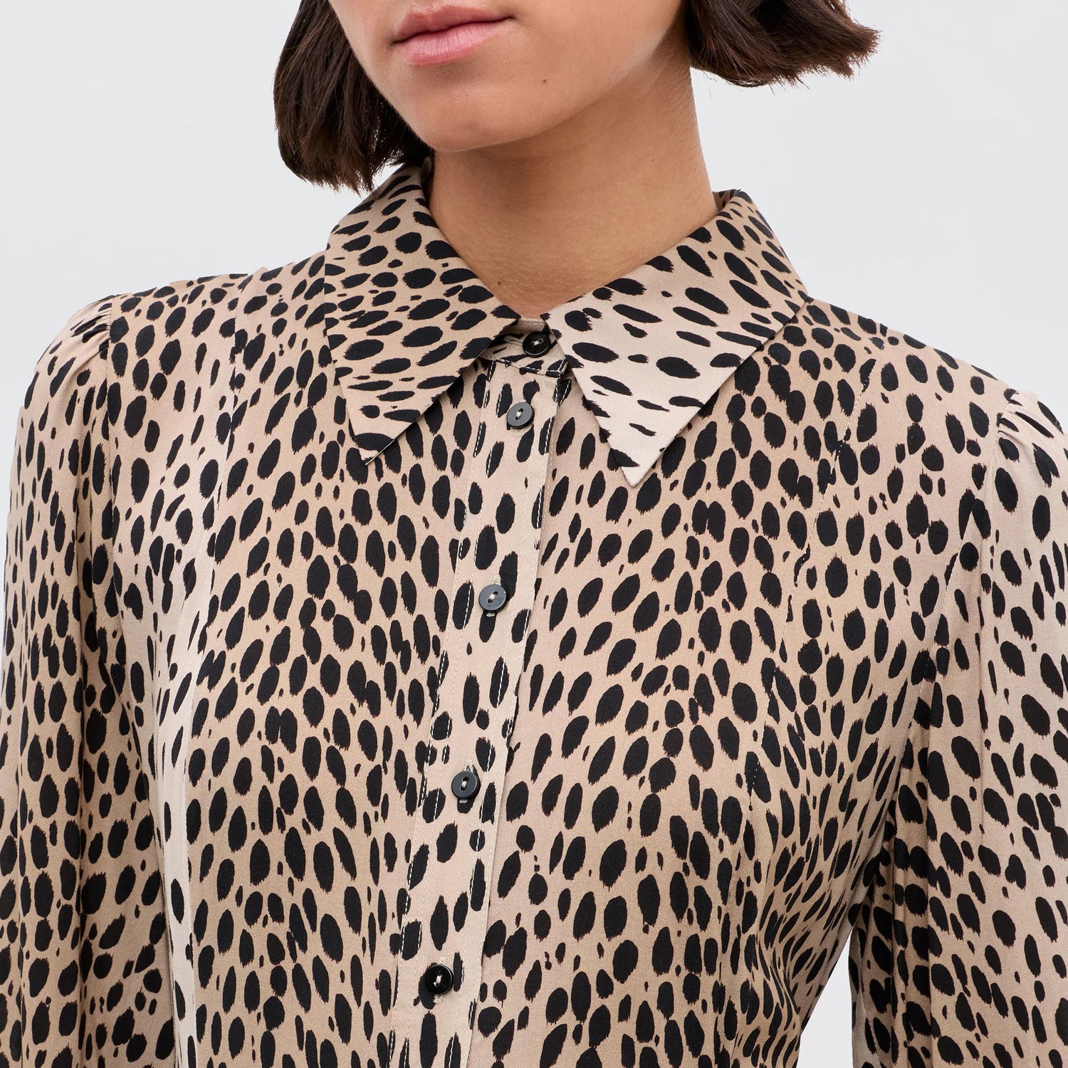 Maddison Dress - Antelope Spot Black