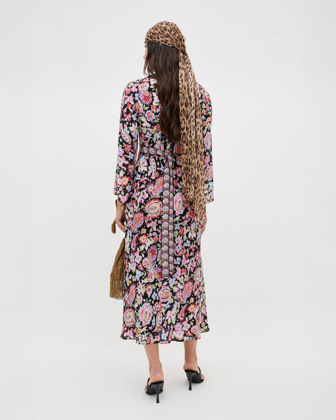 Tania Dress - Cara Floral Black