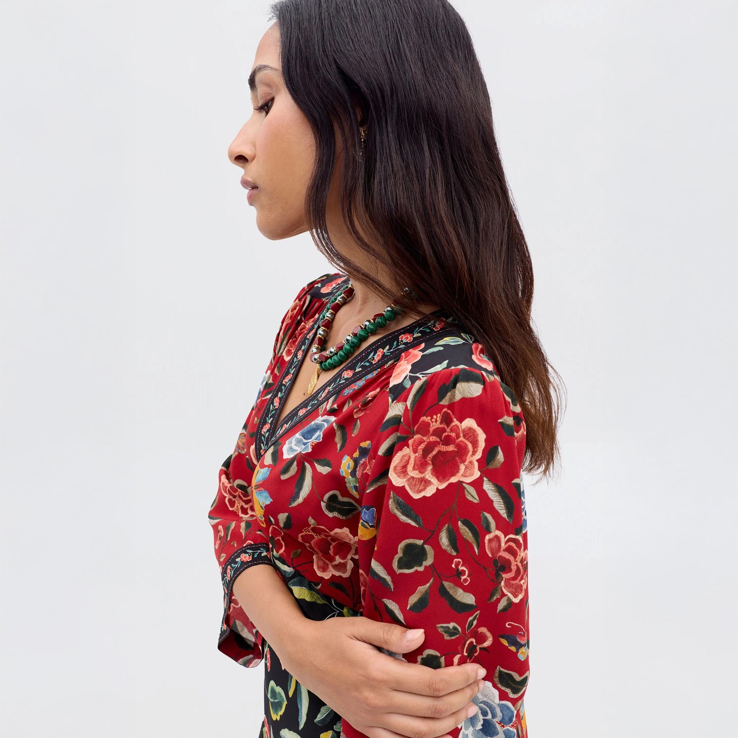 Dahlia Dress - Butterfly Mix Black