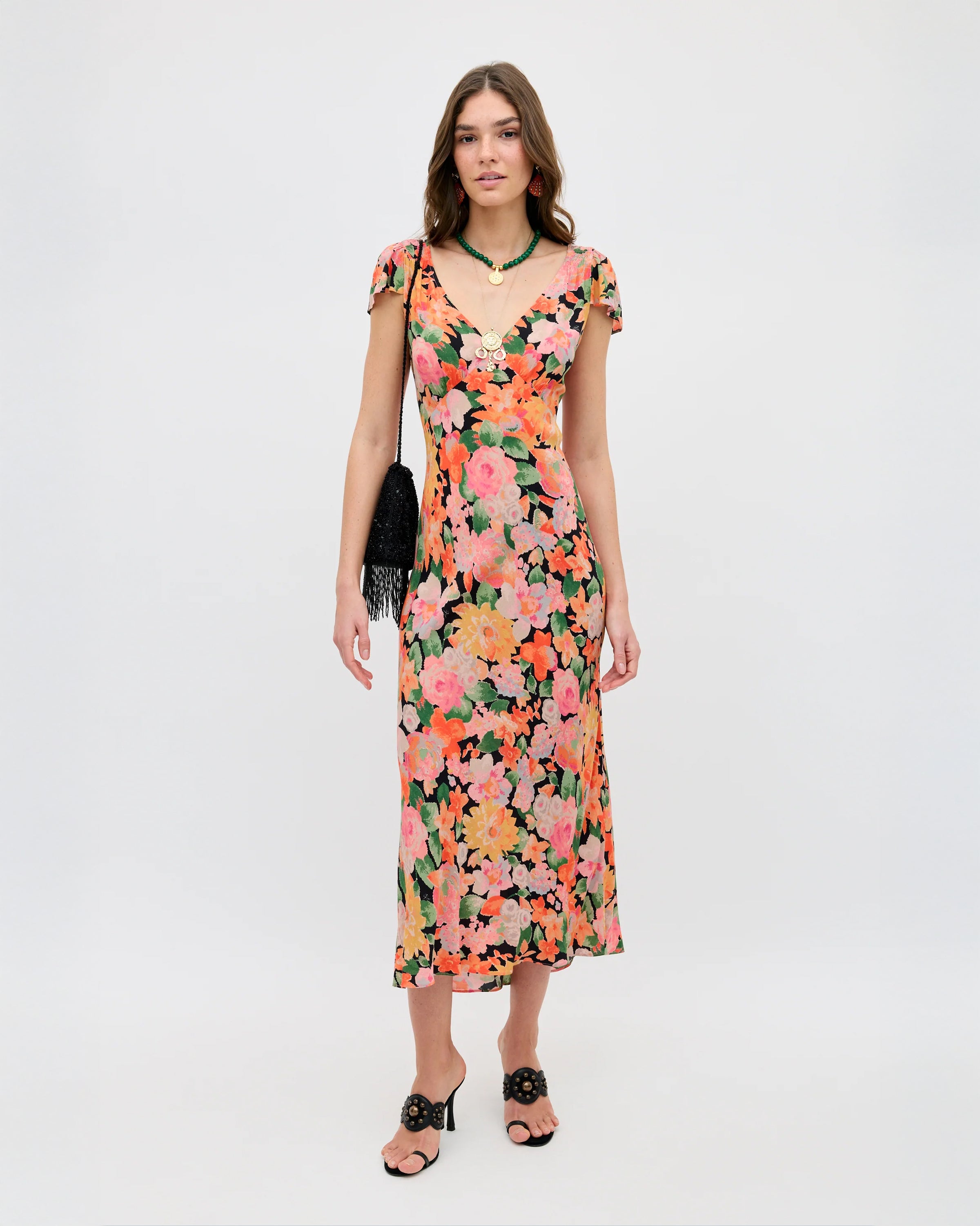 Cathy Dress - Chelsea Floral Black