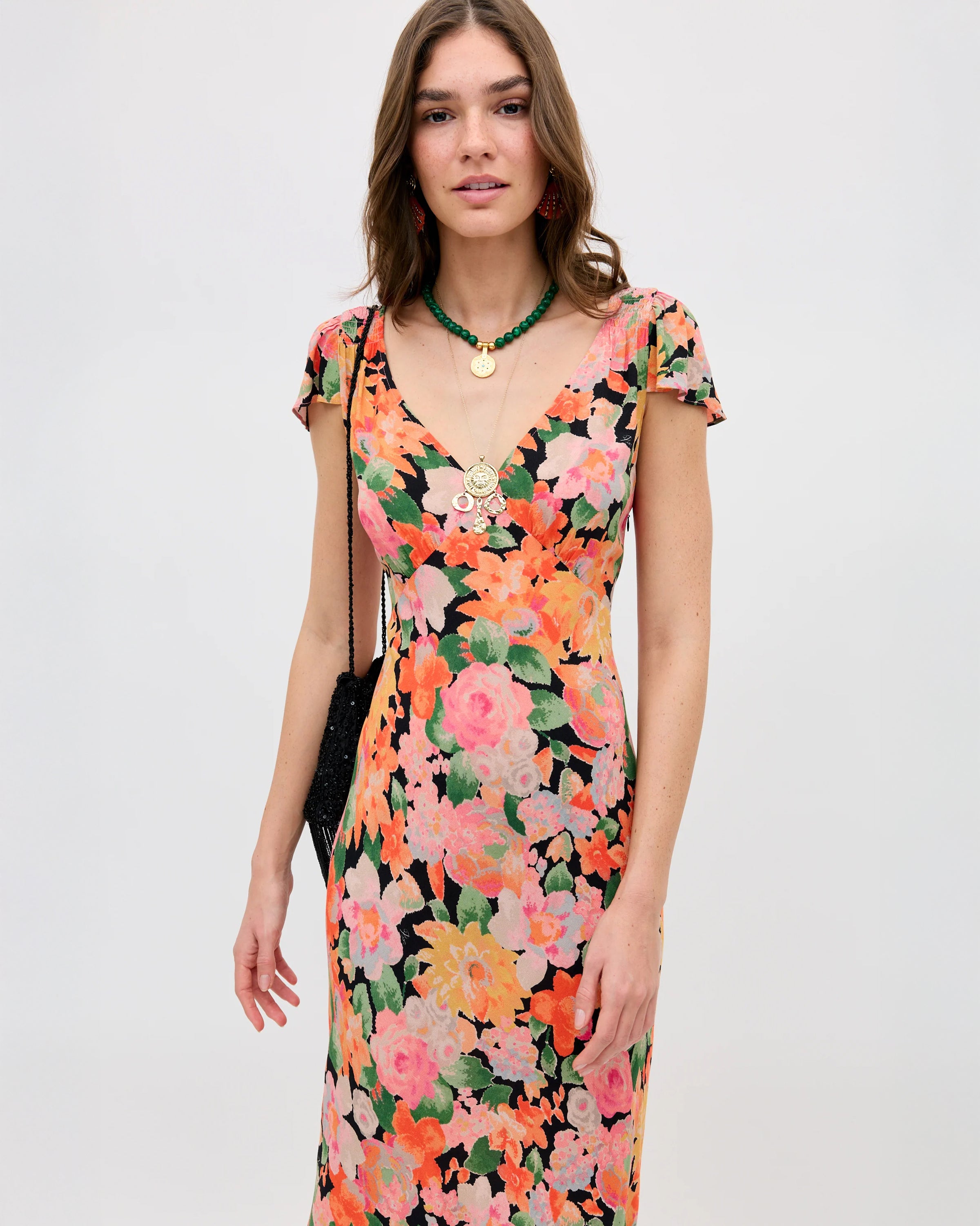 Cathy Dress - Chelsea Floral Black