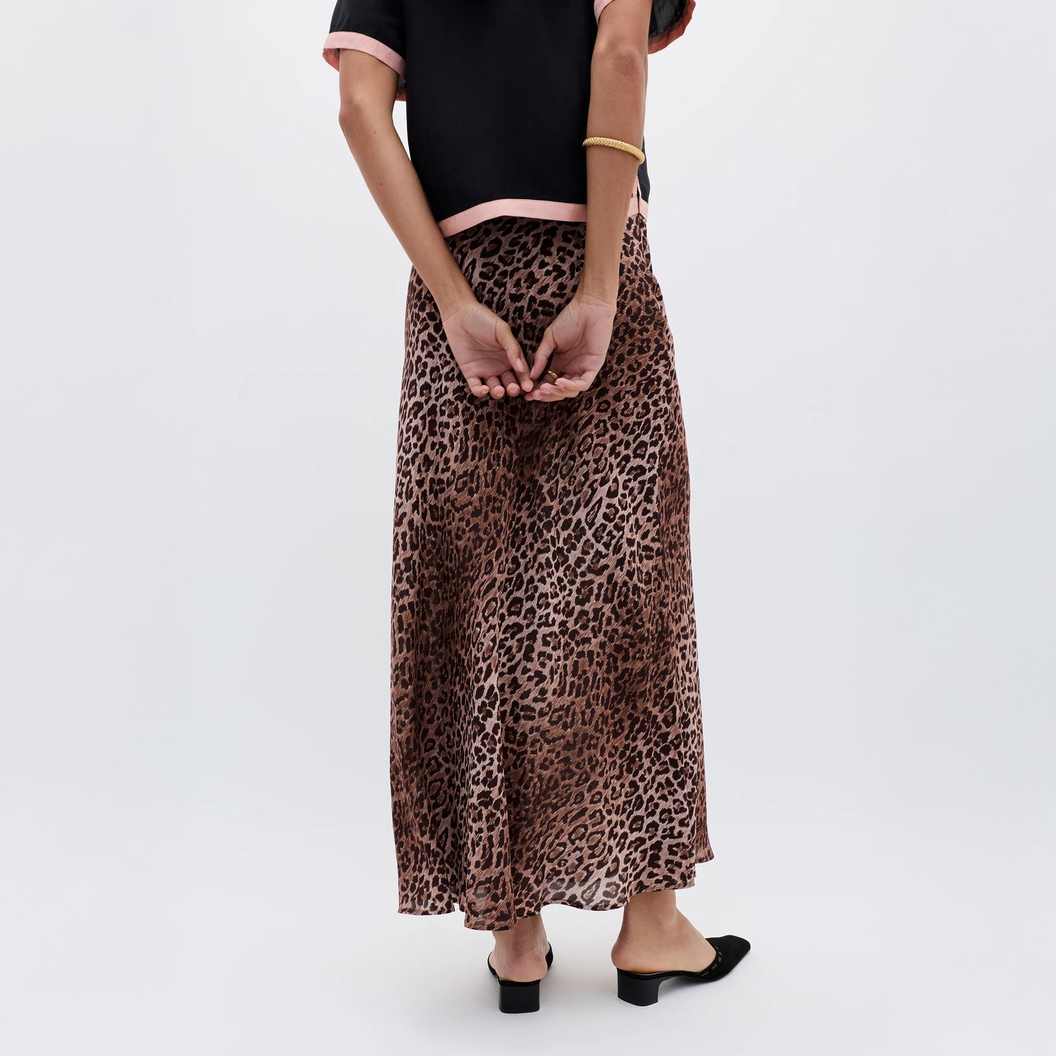 Kelly Skirt - Leopard Brown