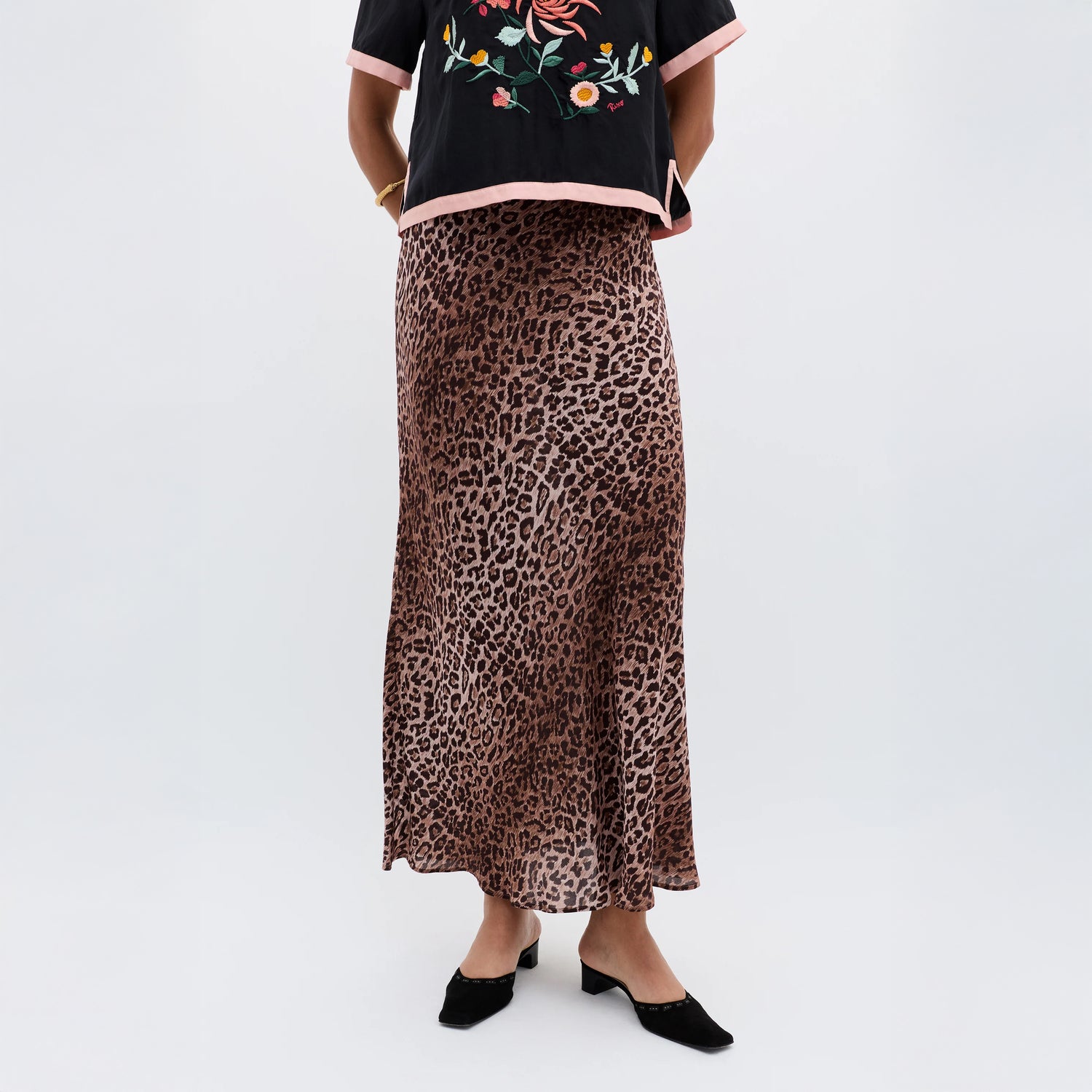 Kelly Skirt - Leopard Brown