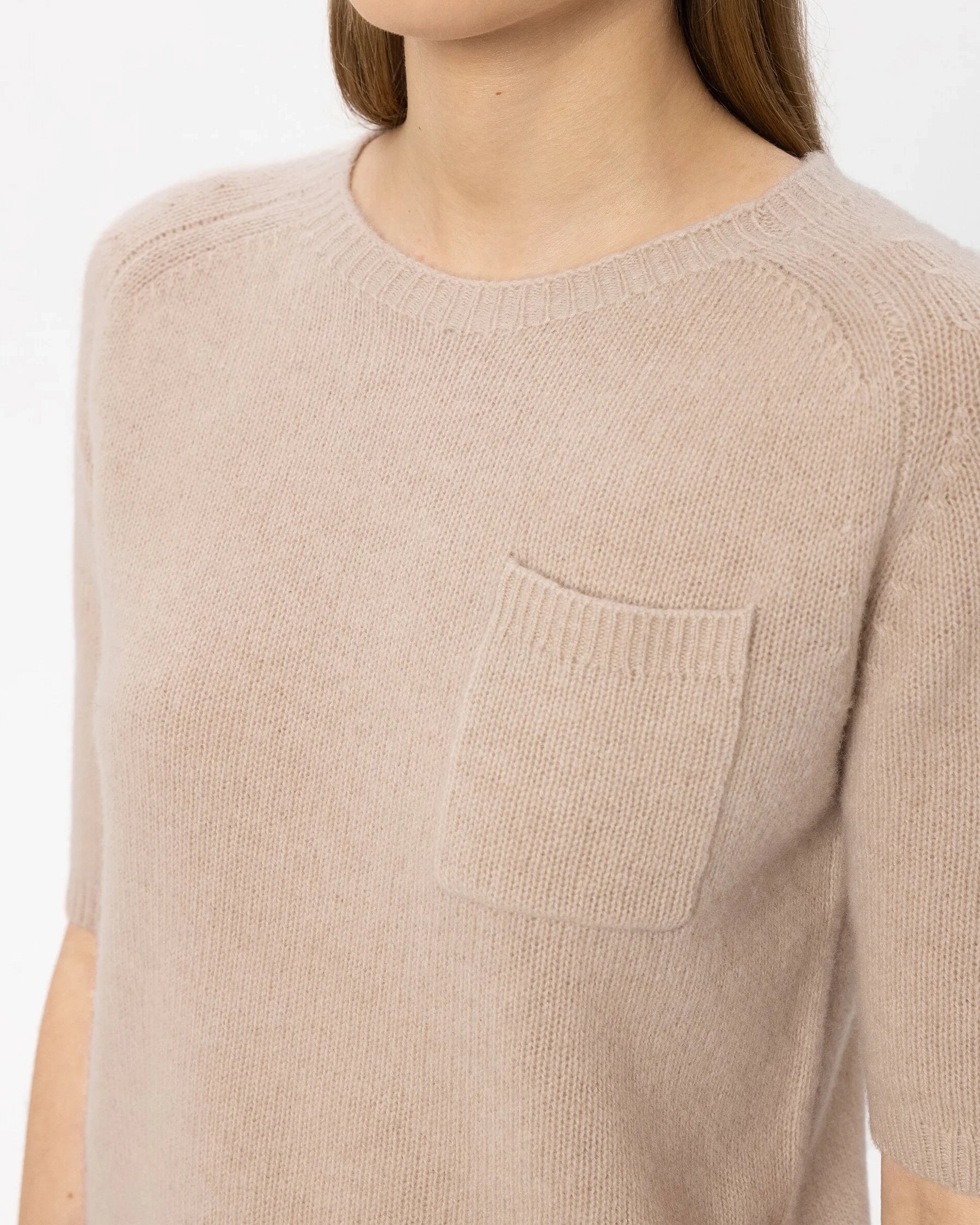 Cashmere Blend Pullover - Cappuccino