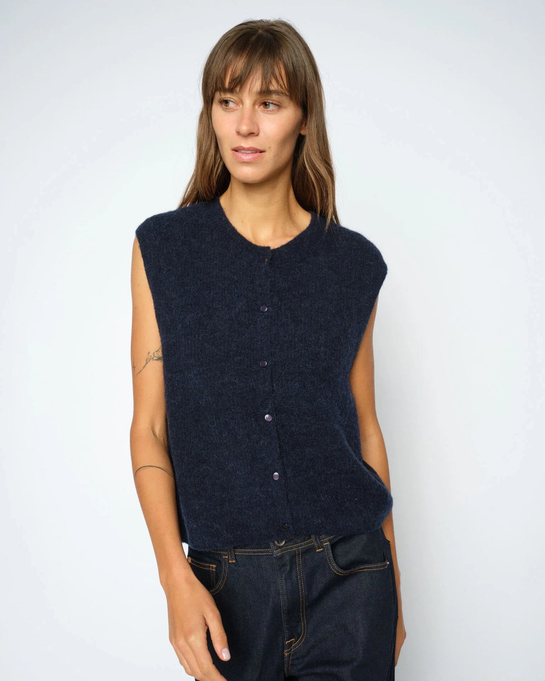 Almine Thora Knit Vest - Salute Navy