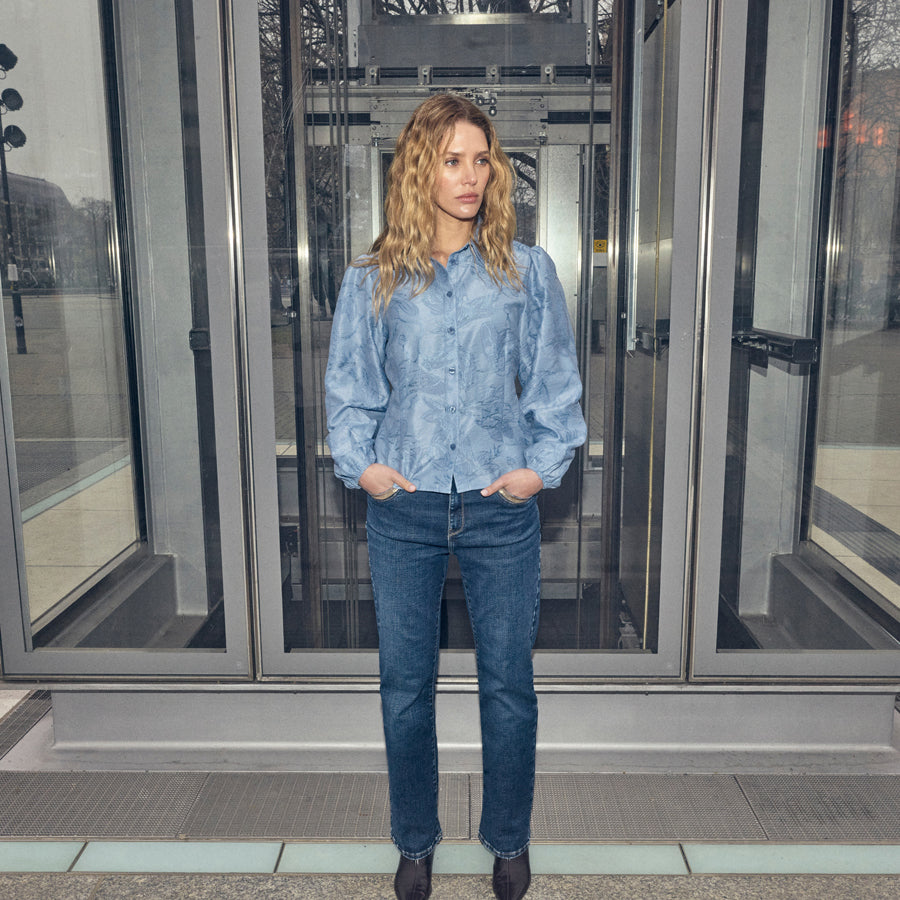Cecilia Perla Jeans Ankle Length - Dark Blue