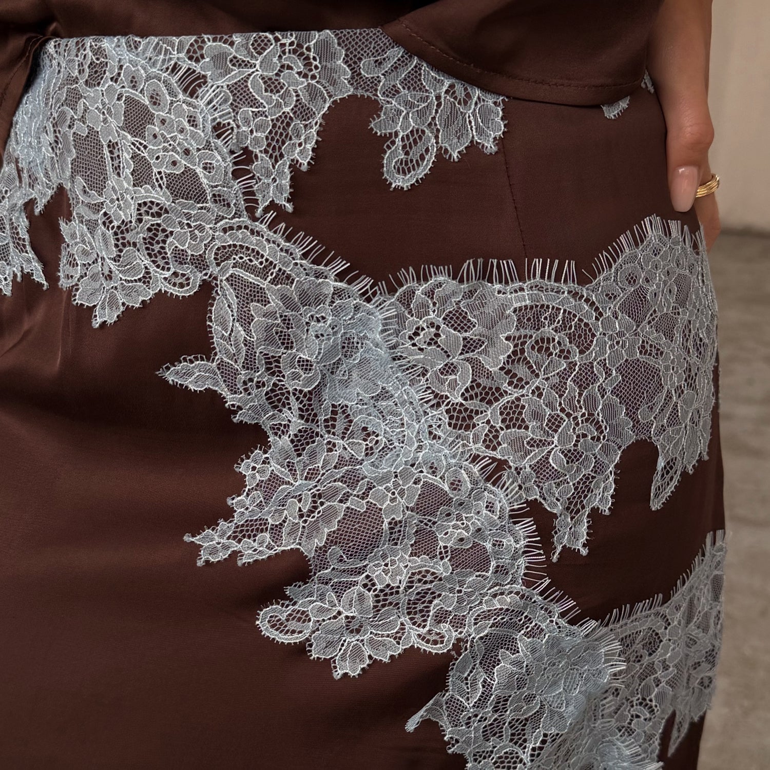 Chocolate Lily Skirt - Brown