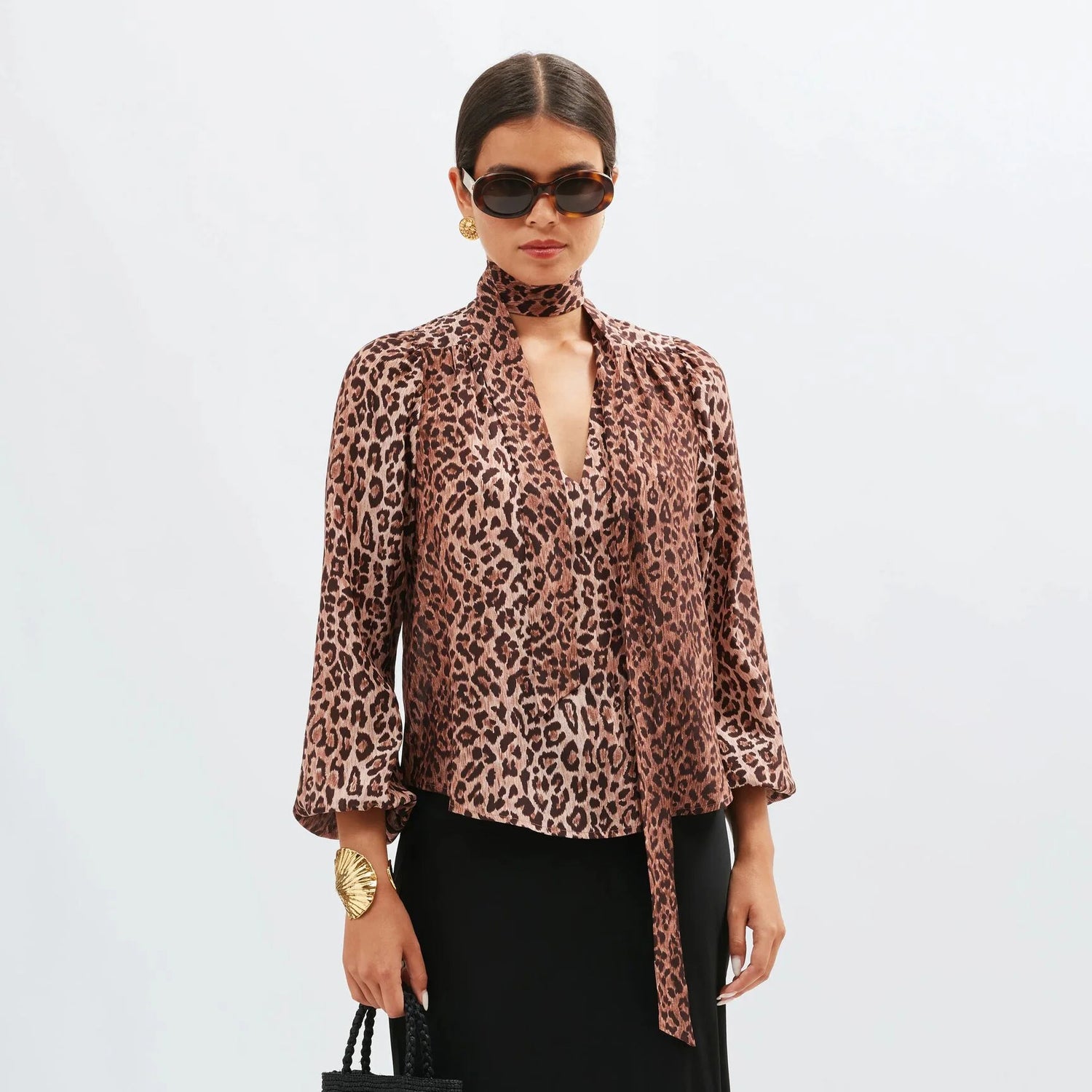Moss Blouse - Leopard