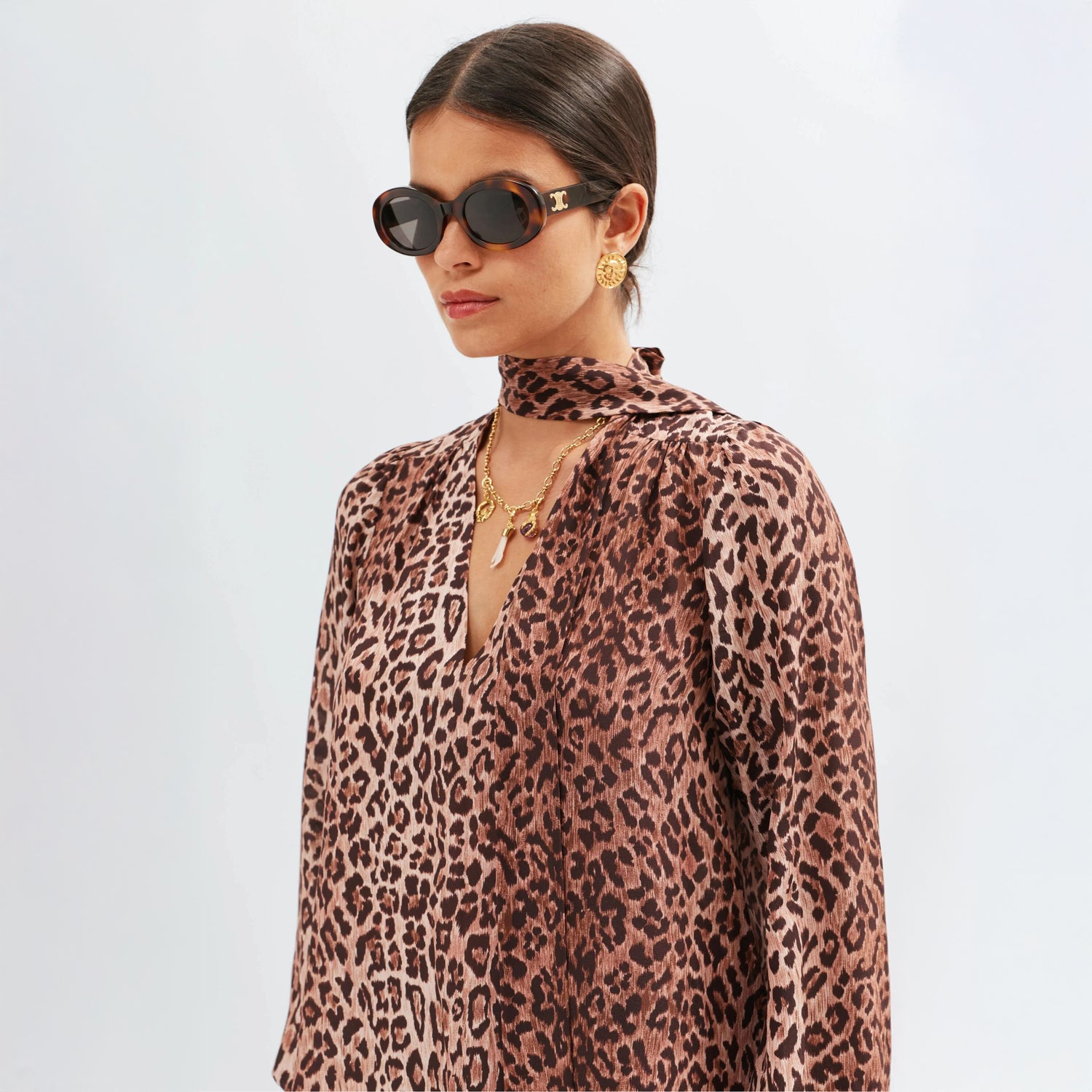 Moss Blouse - Leopard