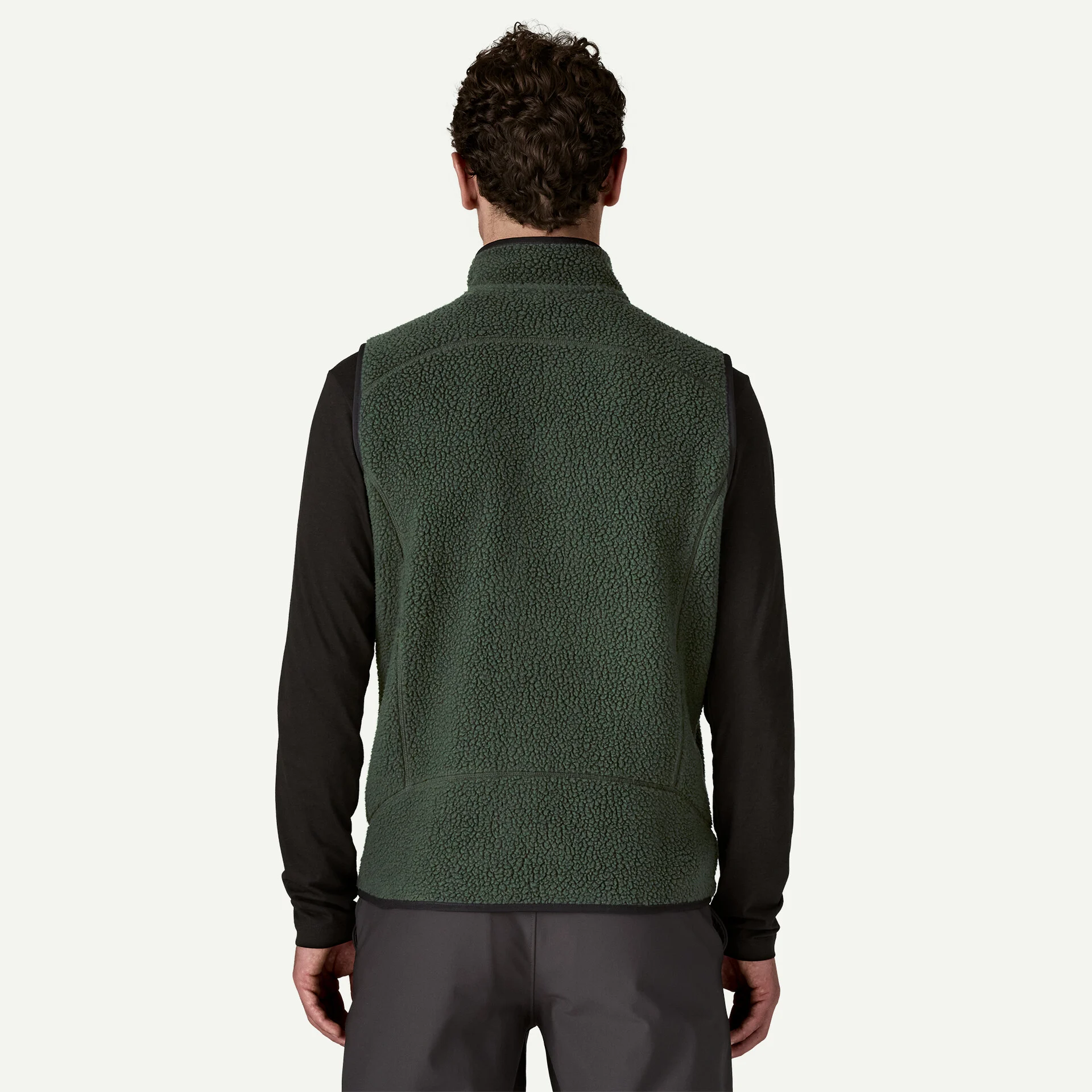 Retro Pile Vest - Old Growth Green