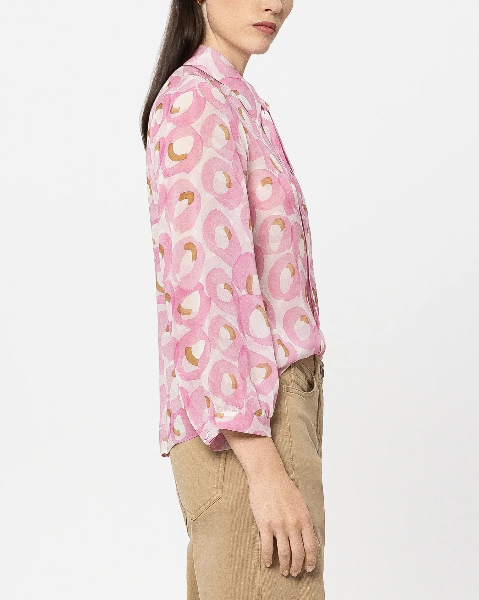 Retro Print Shirt - Retro Print Pink