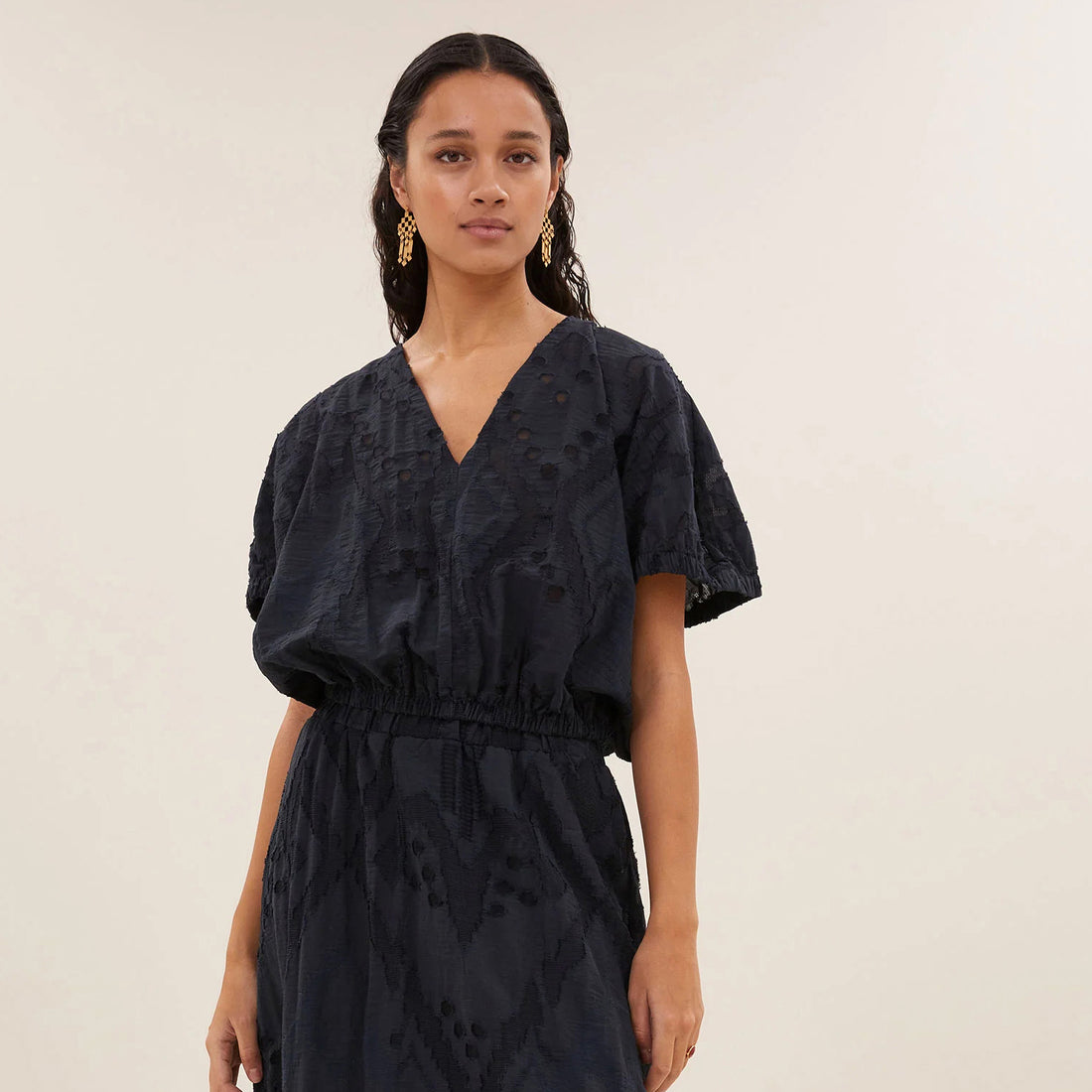 Mabel Mist Blouse - Midnight