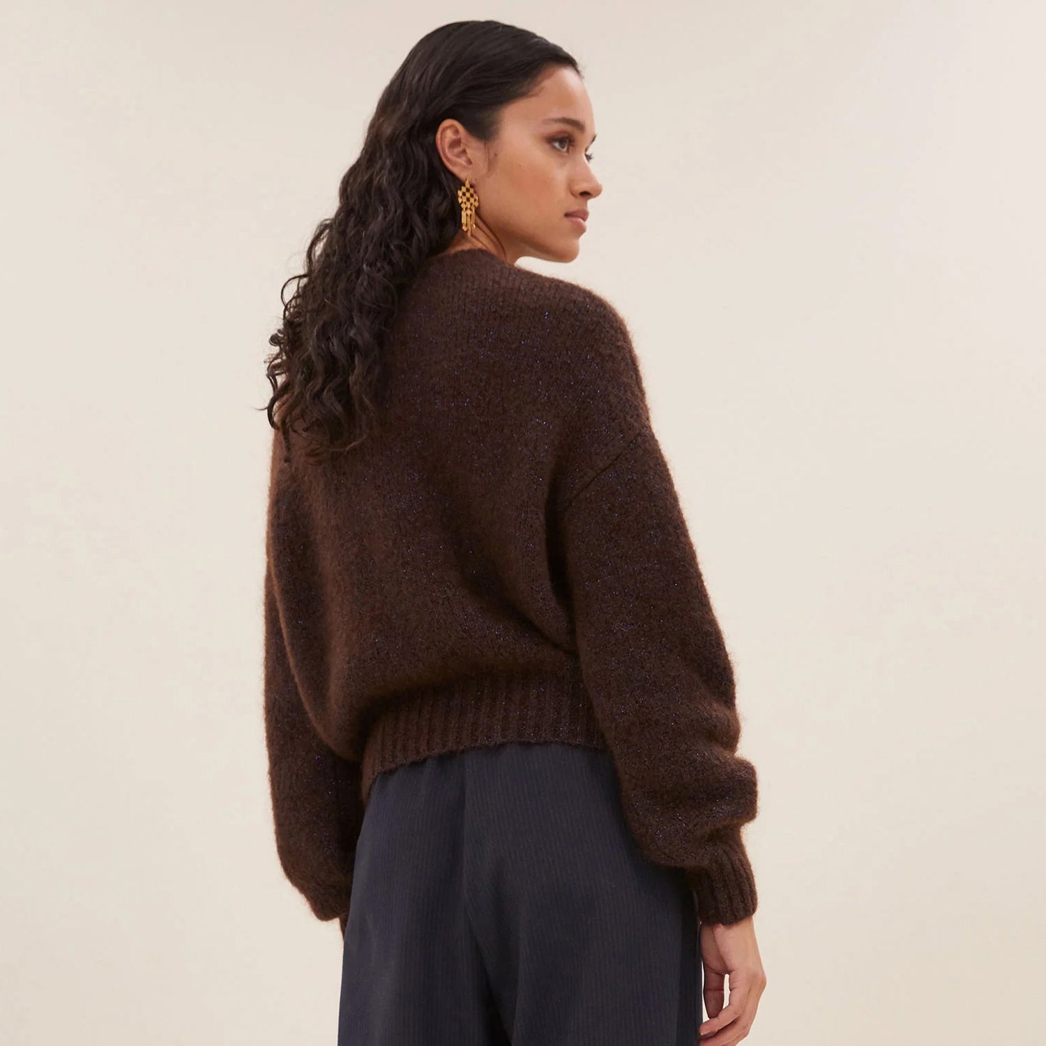 Sonny Sparkle Pullover - Dark Brown