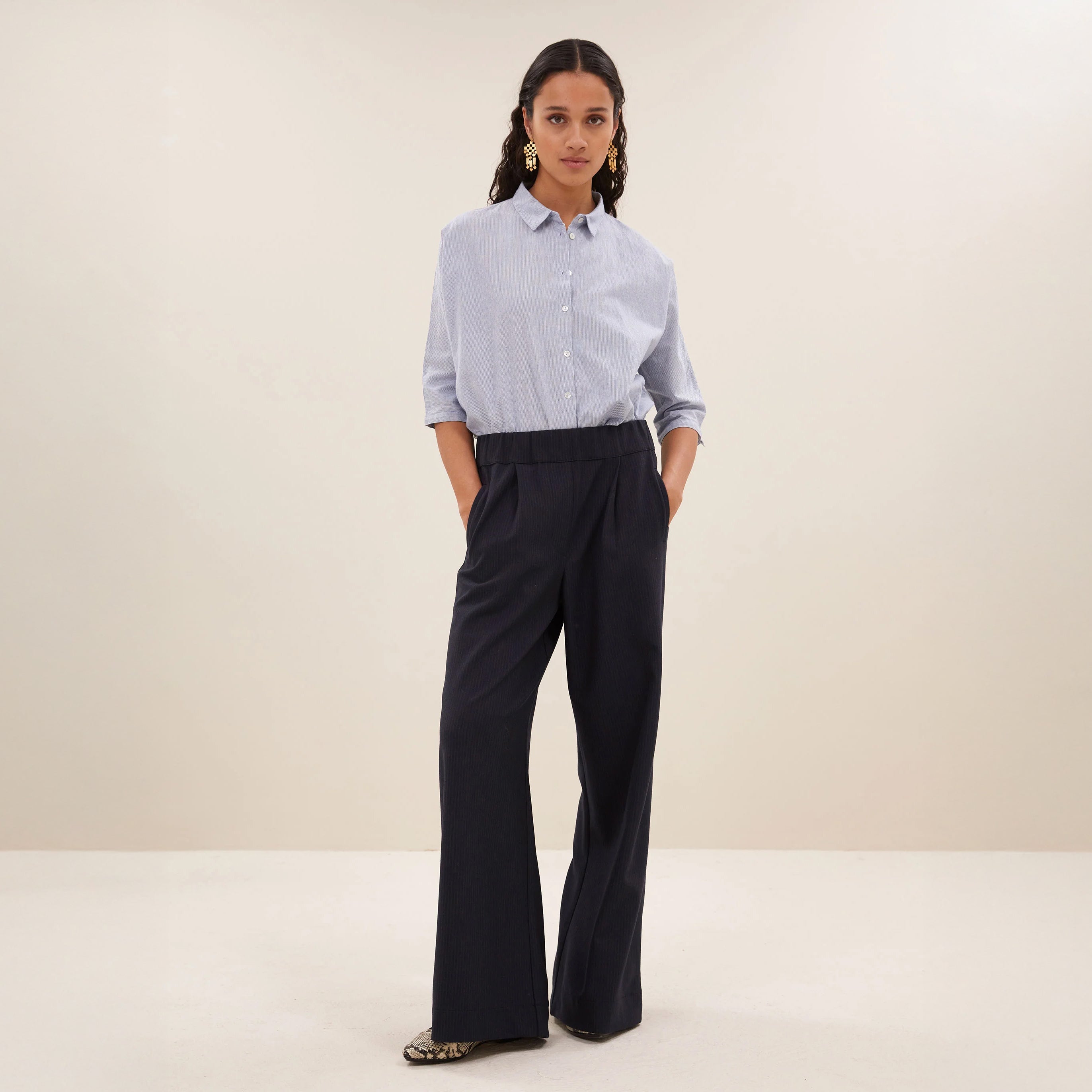 Benji Copper Stripe Pants - Copper Stripe