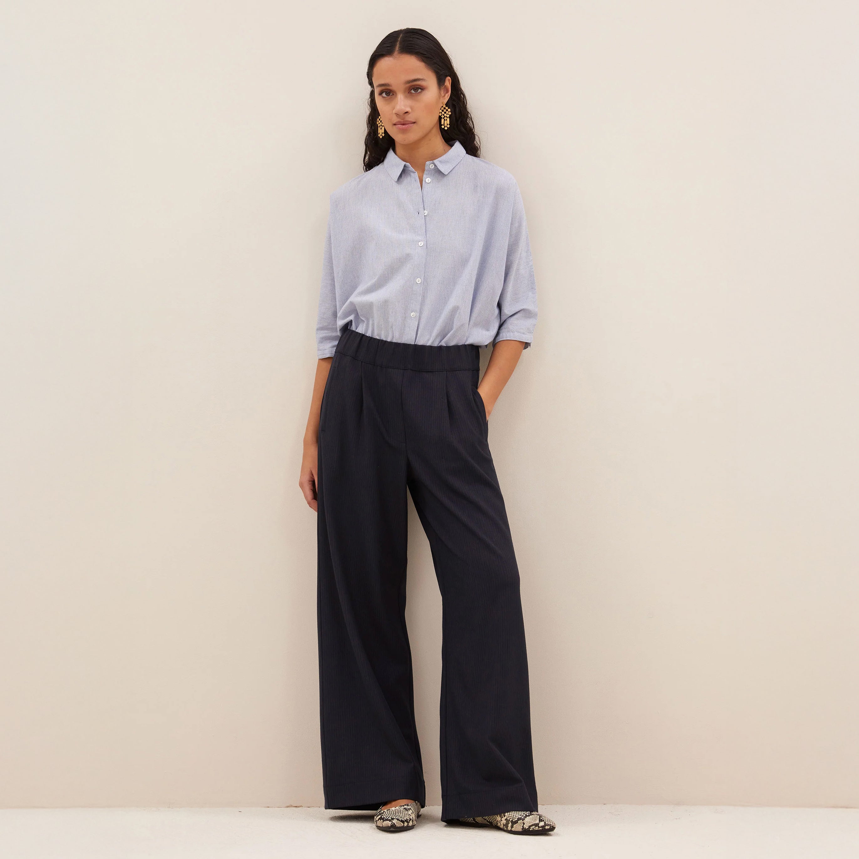 Benji Copper Stripe Pants - Copper Stripe