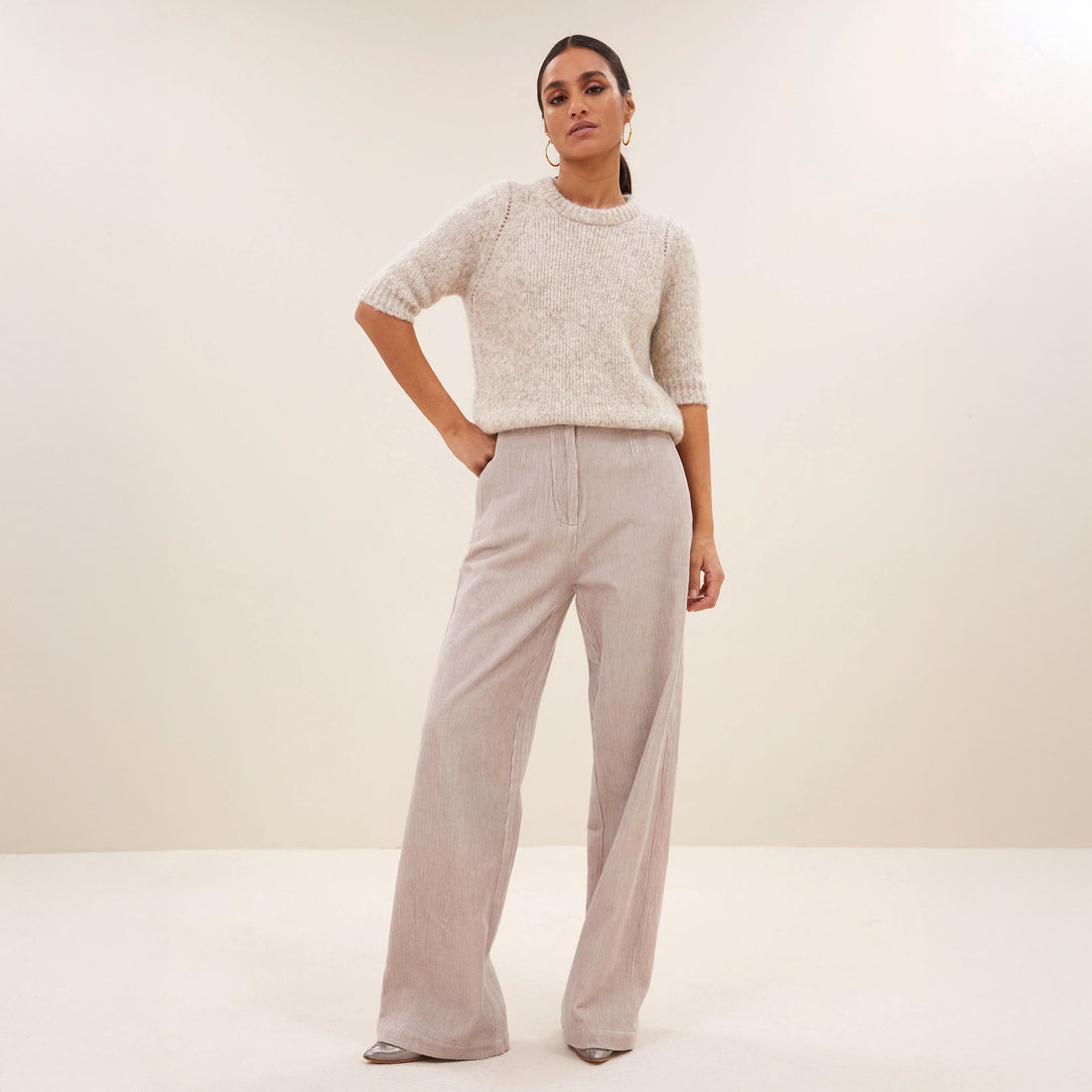 Odin Cord Pants - Light Chalk