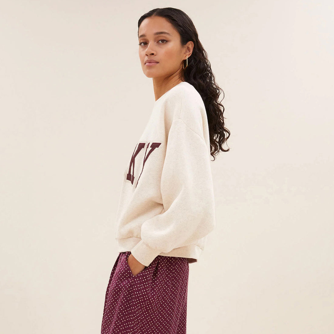 Bibi Sweater - Oyster Melee