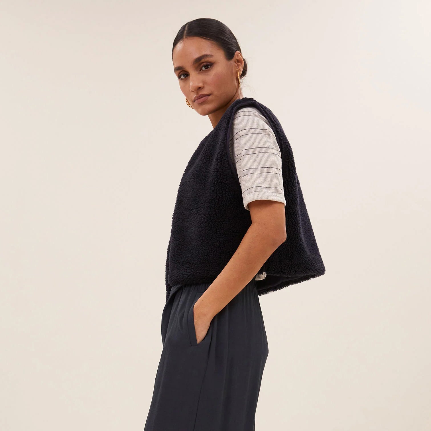 Wolly Gilet - Midnight