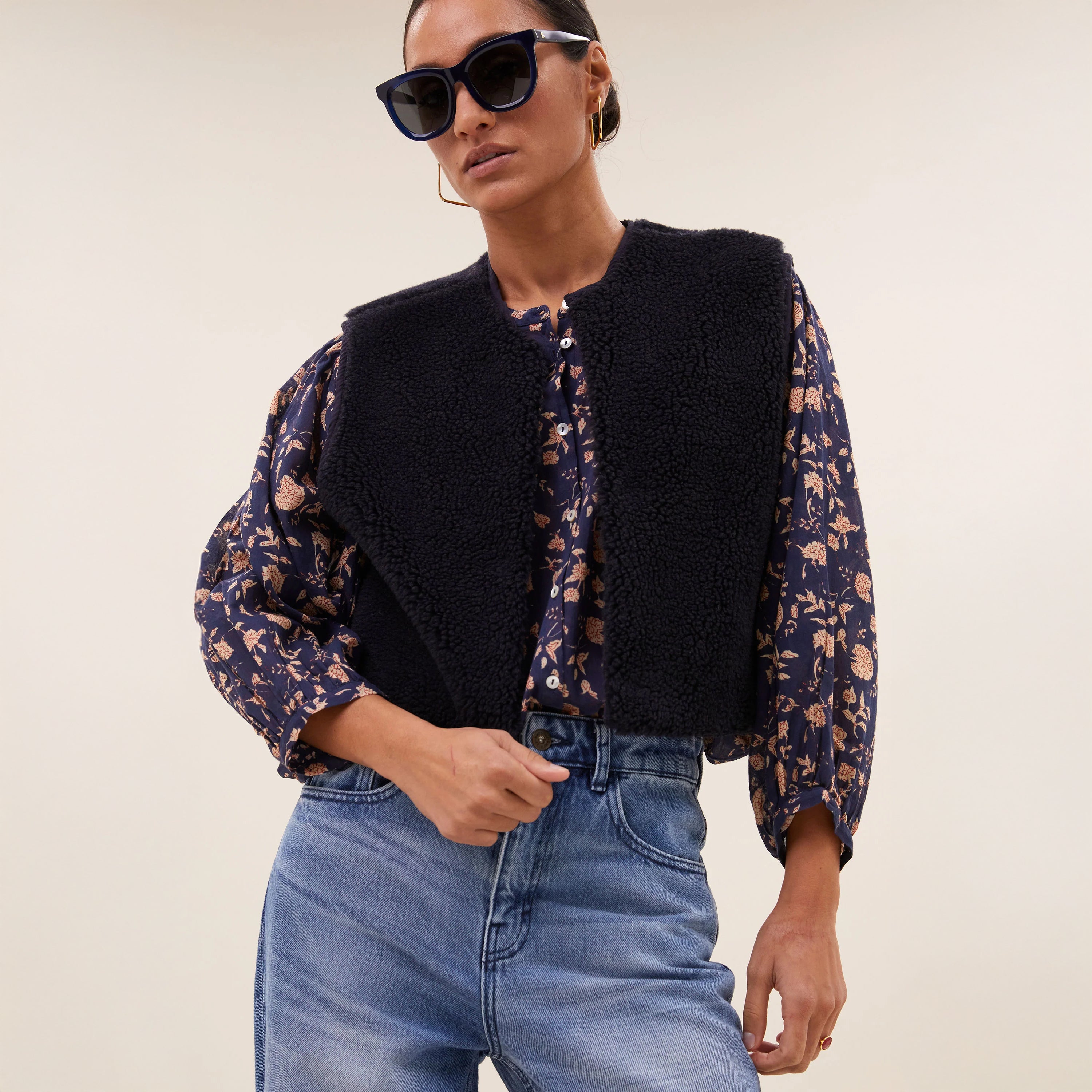 Wolly Gilet - Midnight