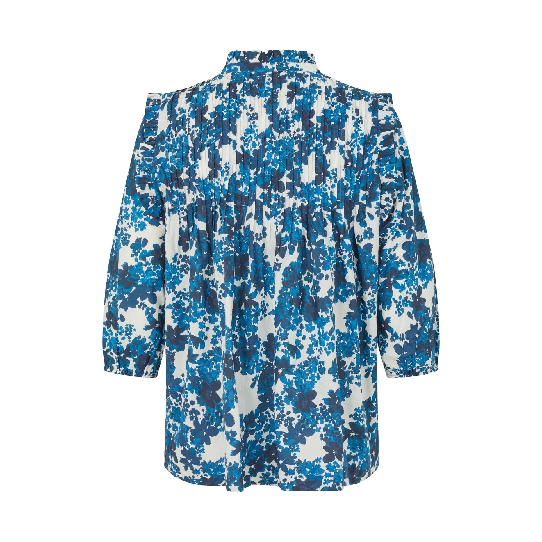Line Blouse With Ruffles - Floret Space