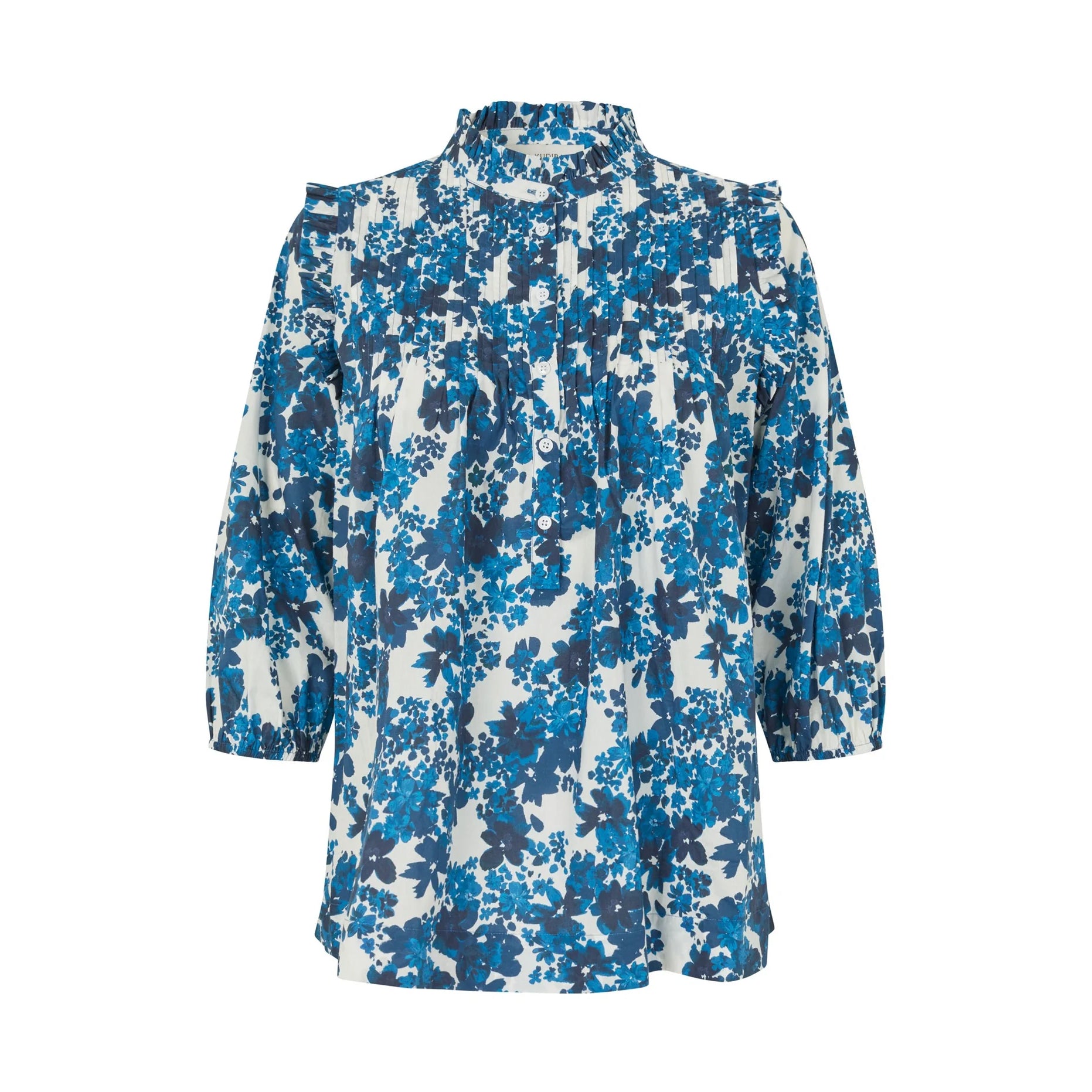 Line Blouse With Ruffles - Floret Space