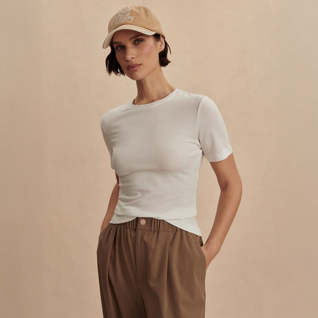 Regina Fitted Tee - White