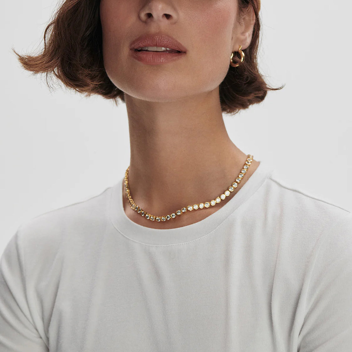Regina Fitted Tee - White