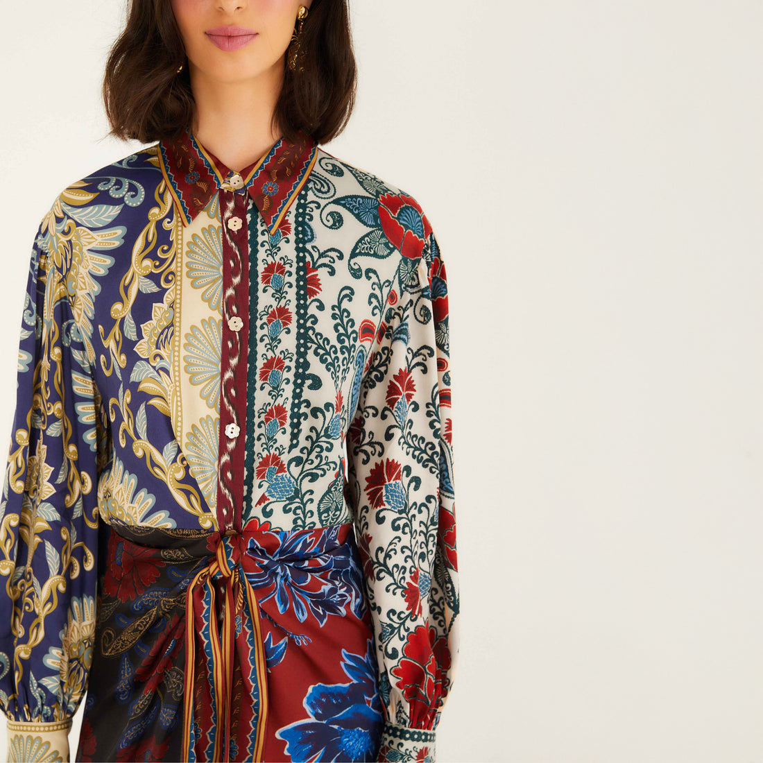 Winter Mix Midi Dress - Navy Winter Mix