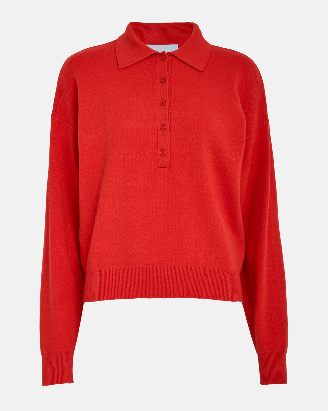Lupi Polo Knit Pullover - High Risk Red