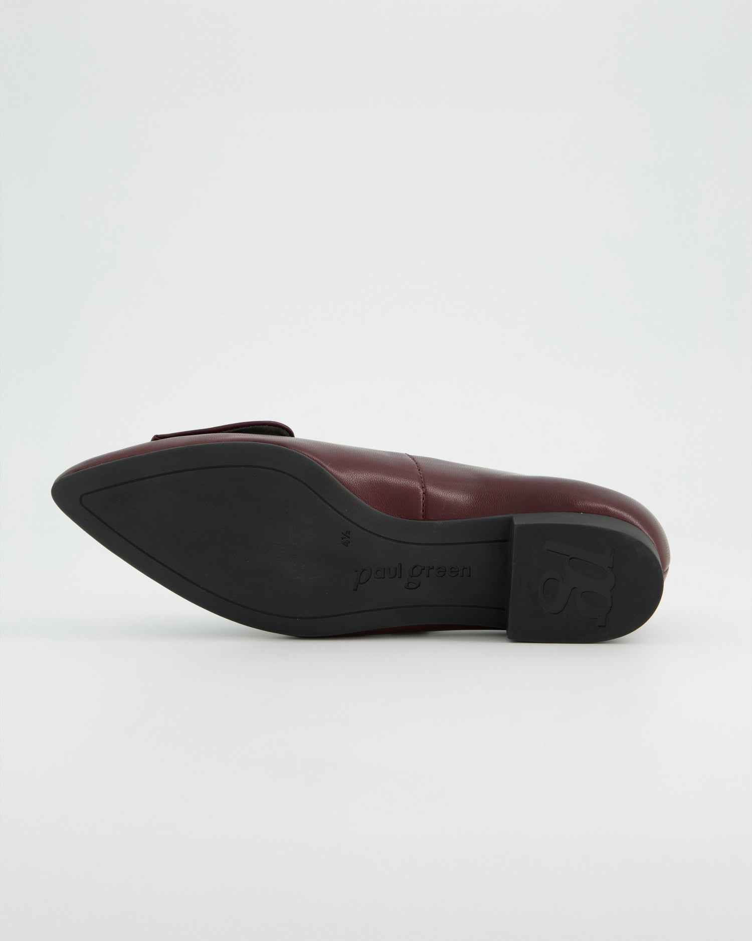 Pointed Slip On Loafer - Red