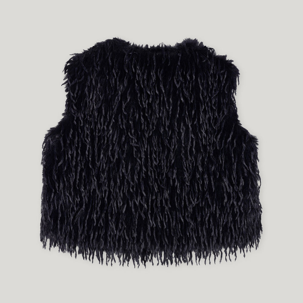 Feather Effect Gilet - Dark Blue