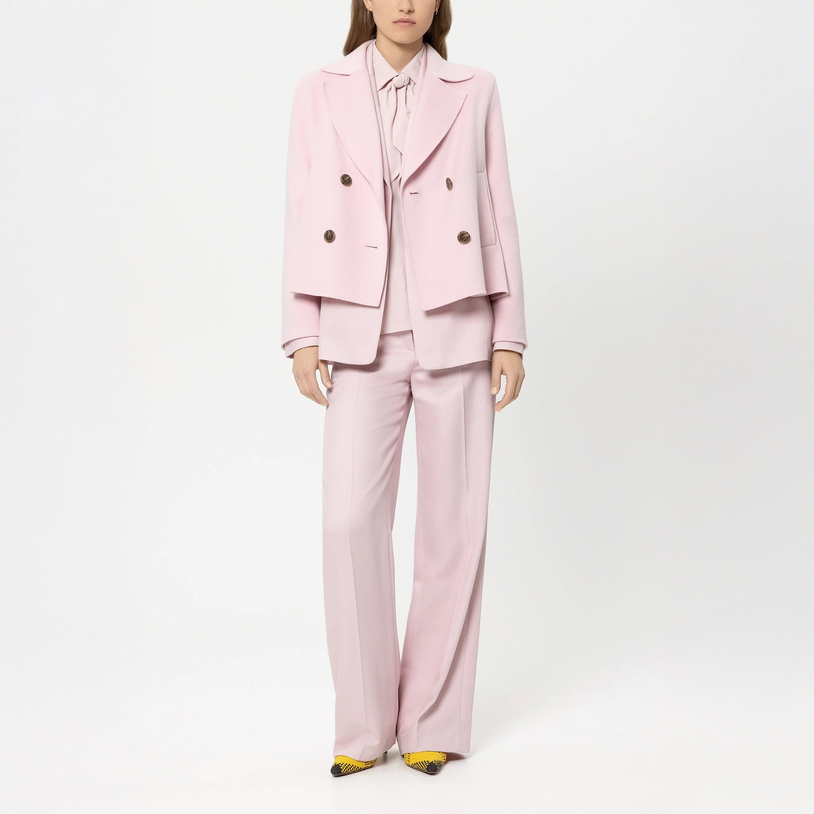 Doubleface Wool/Cashmere Jacket - Creamy Blush