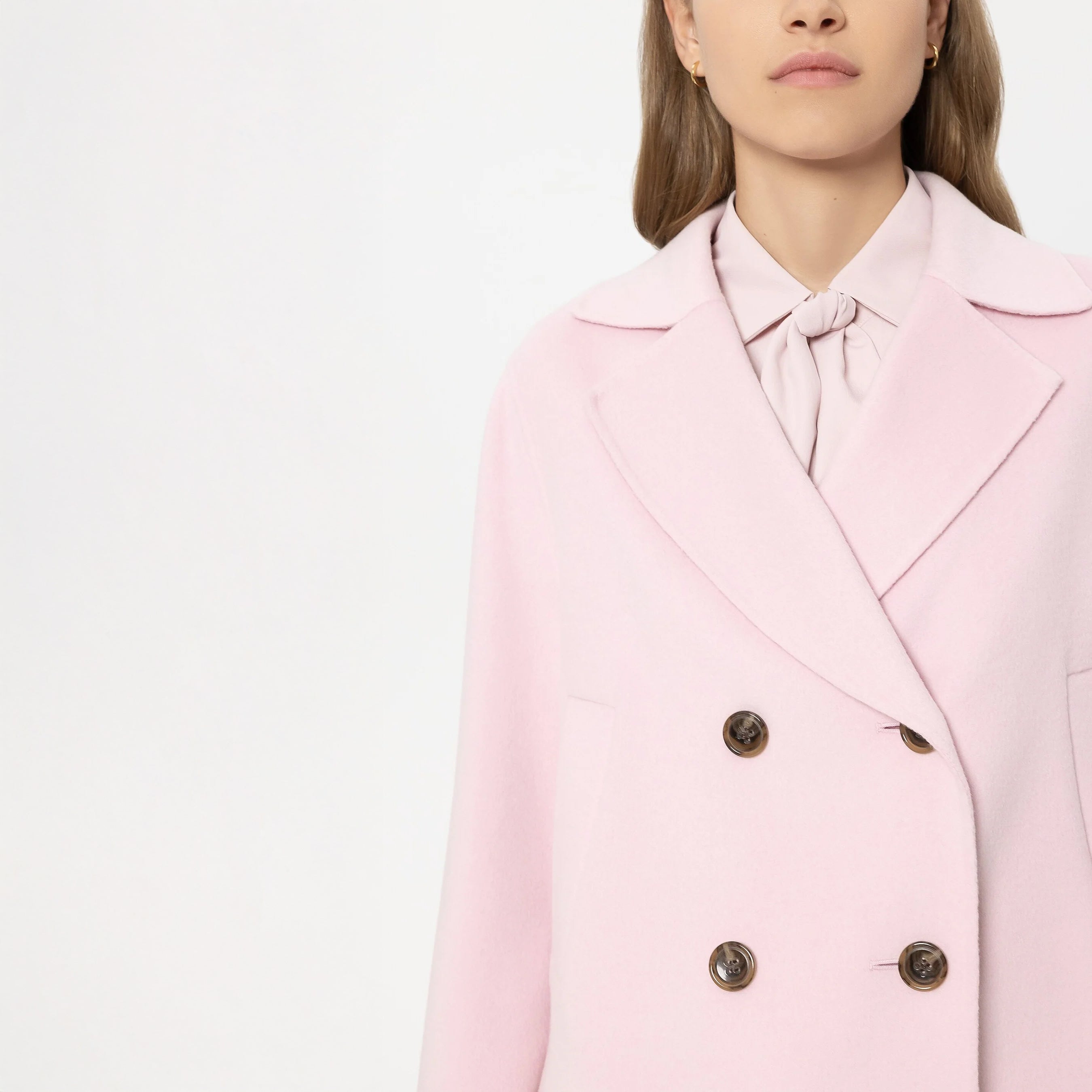 Doubleface Wool/Cashmere Jacket - Creamy Blush