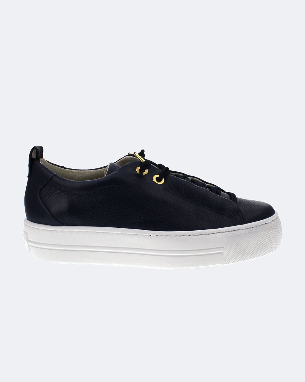 Elastic Lace Trainer - Navy