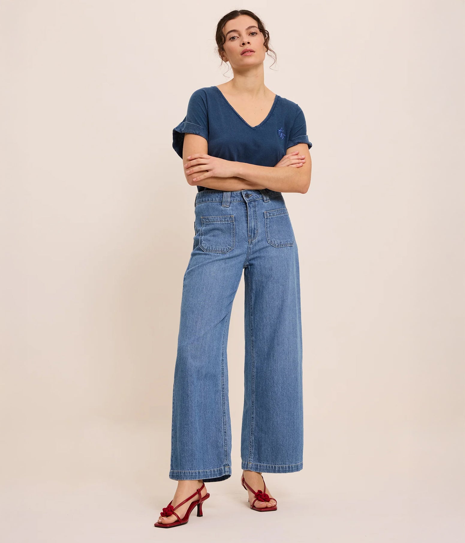 Cavells | Five Lucia Jeans in Medium Blue