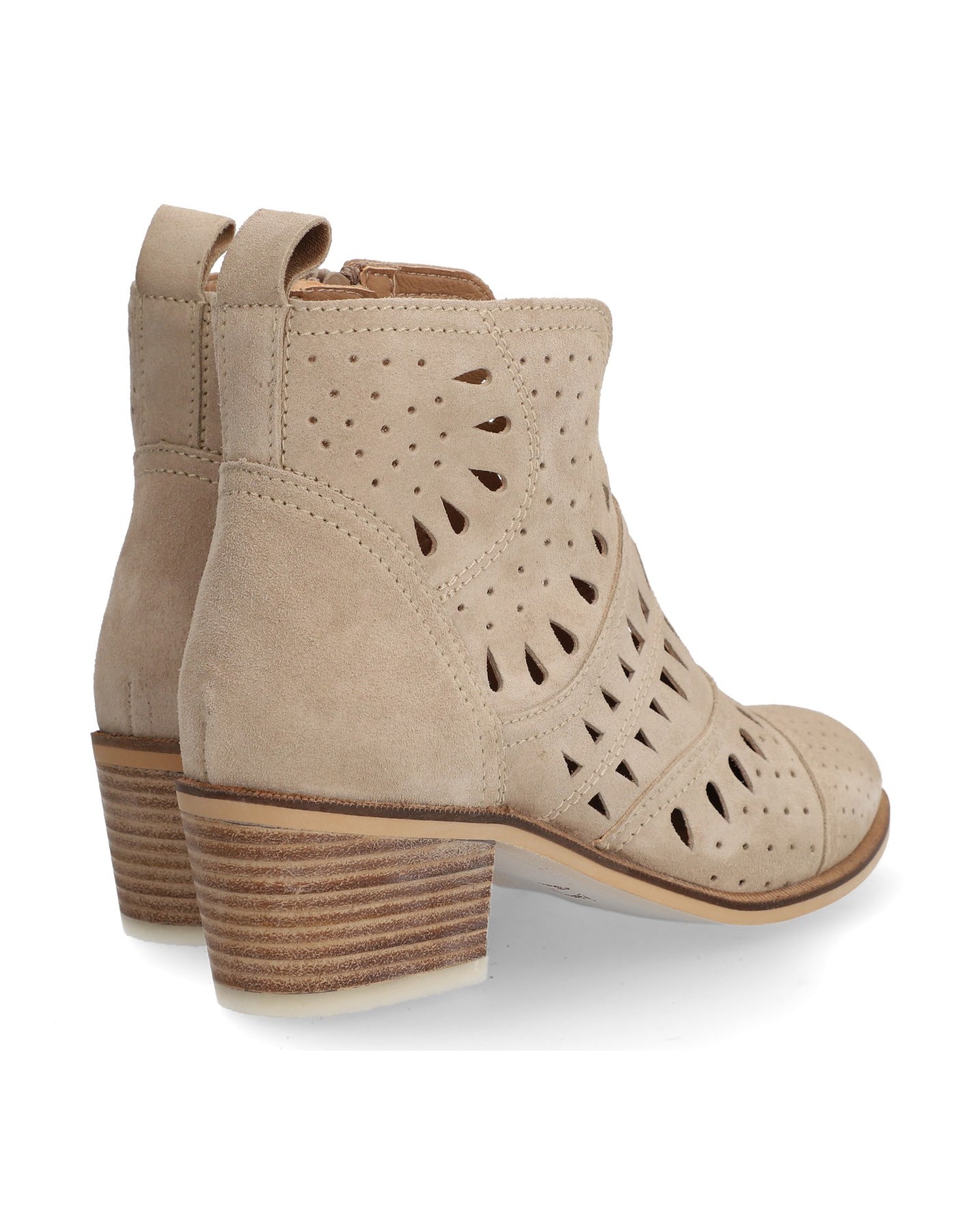 Cut Out Ankle Boot - Desert Sand