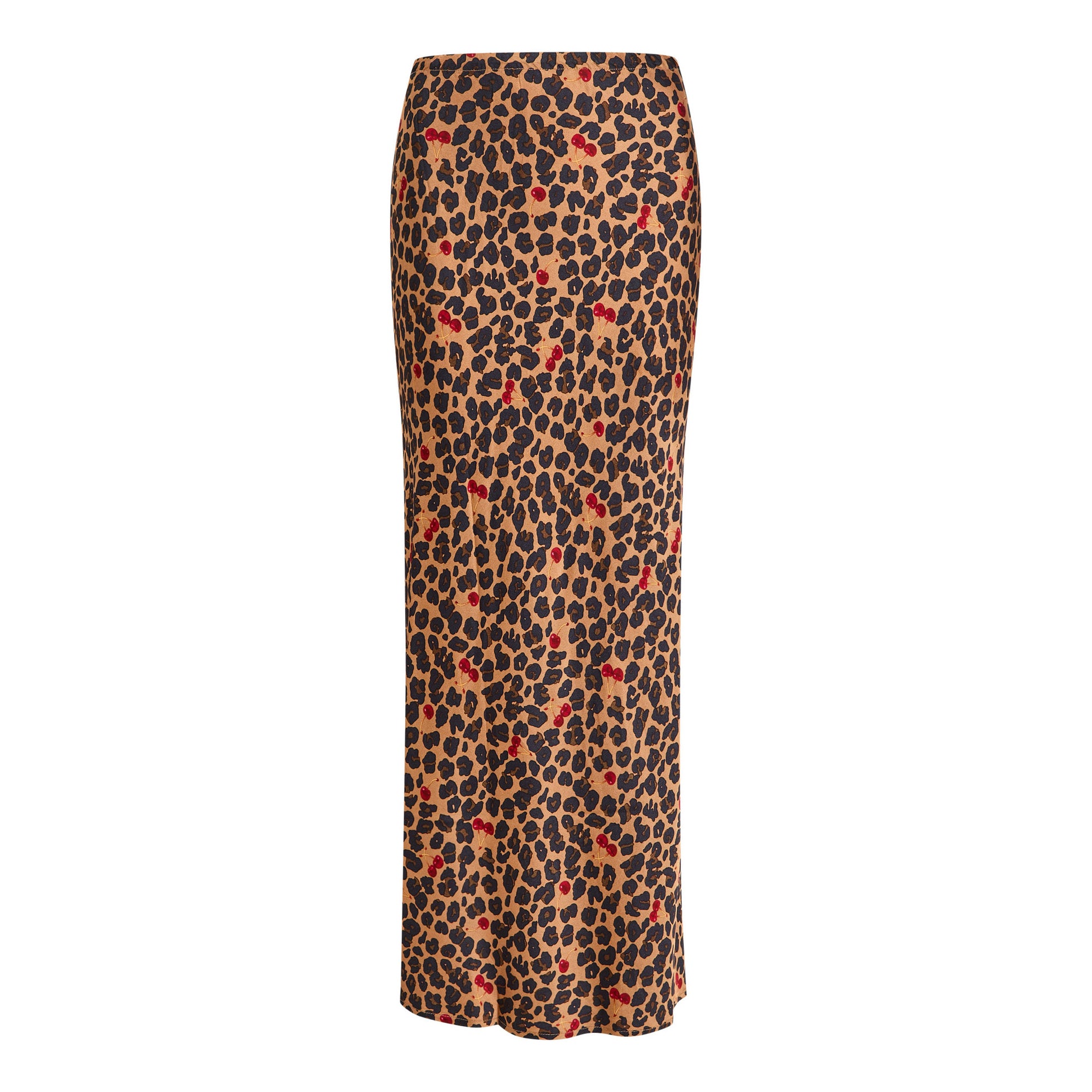 Cherry Leopard Dorris Skirt - Brown