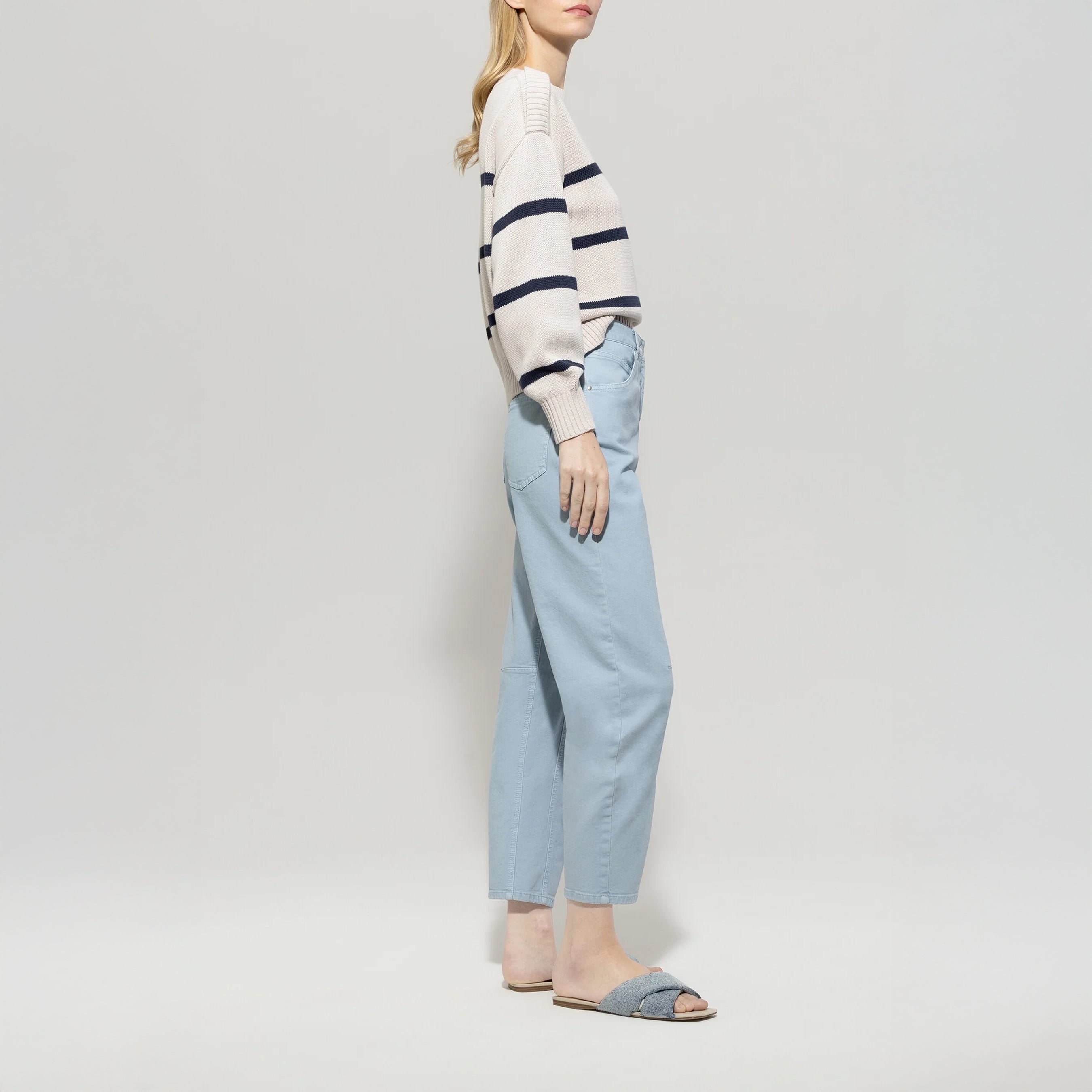 Barrel Leg Jean - Jeans Blue