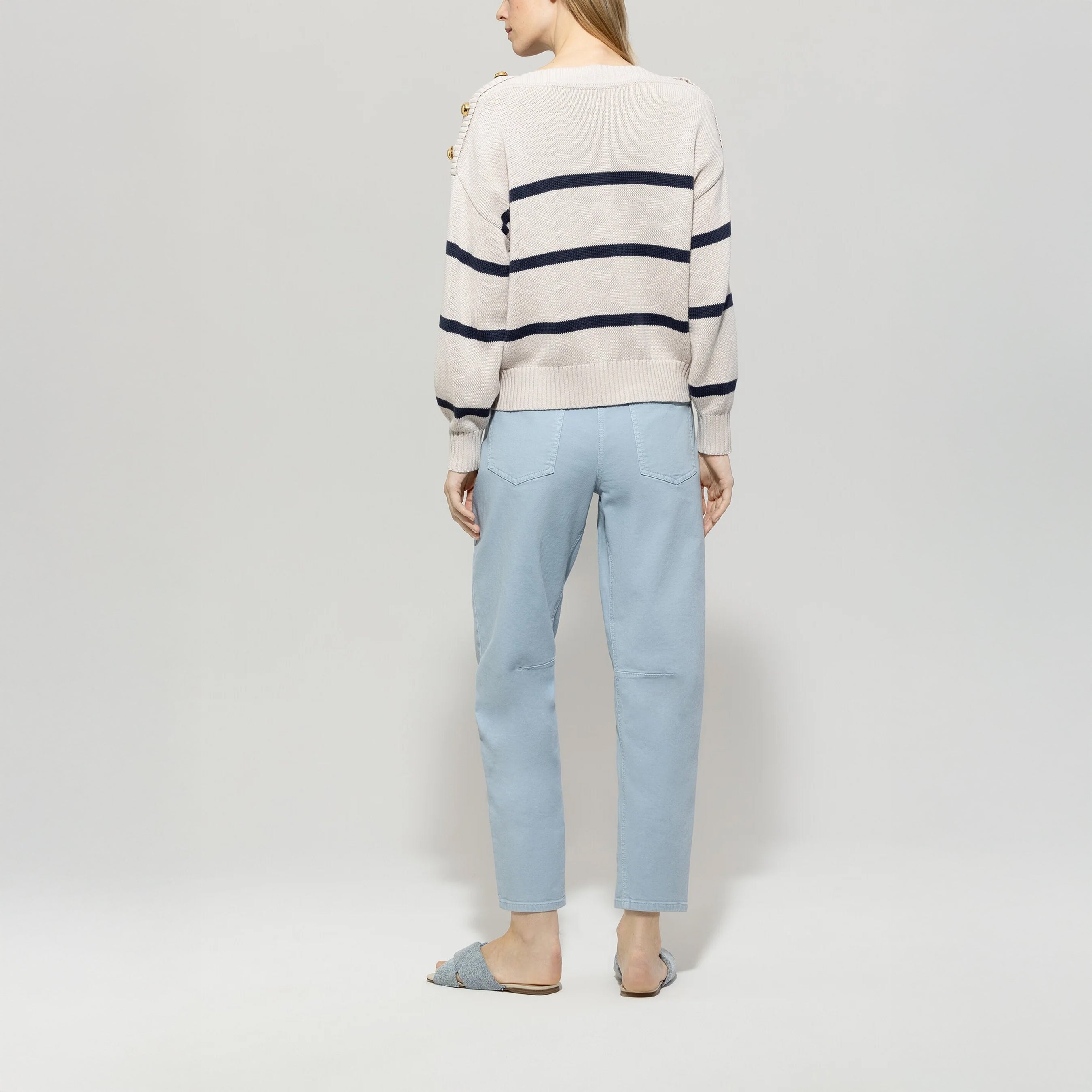 Barrel Leg Jean - Jeans Blue