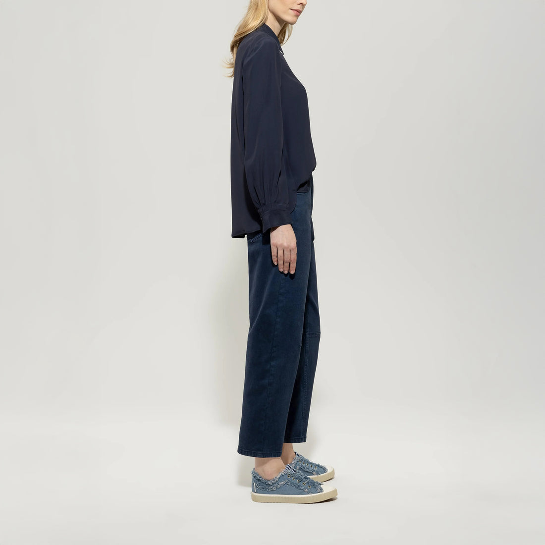 Barrel Leg Jean - Jeans Blue