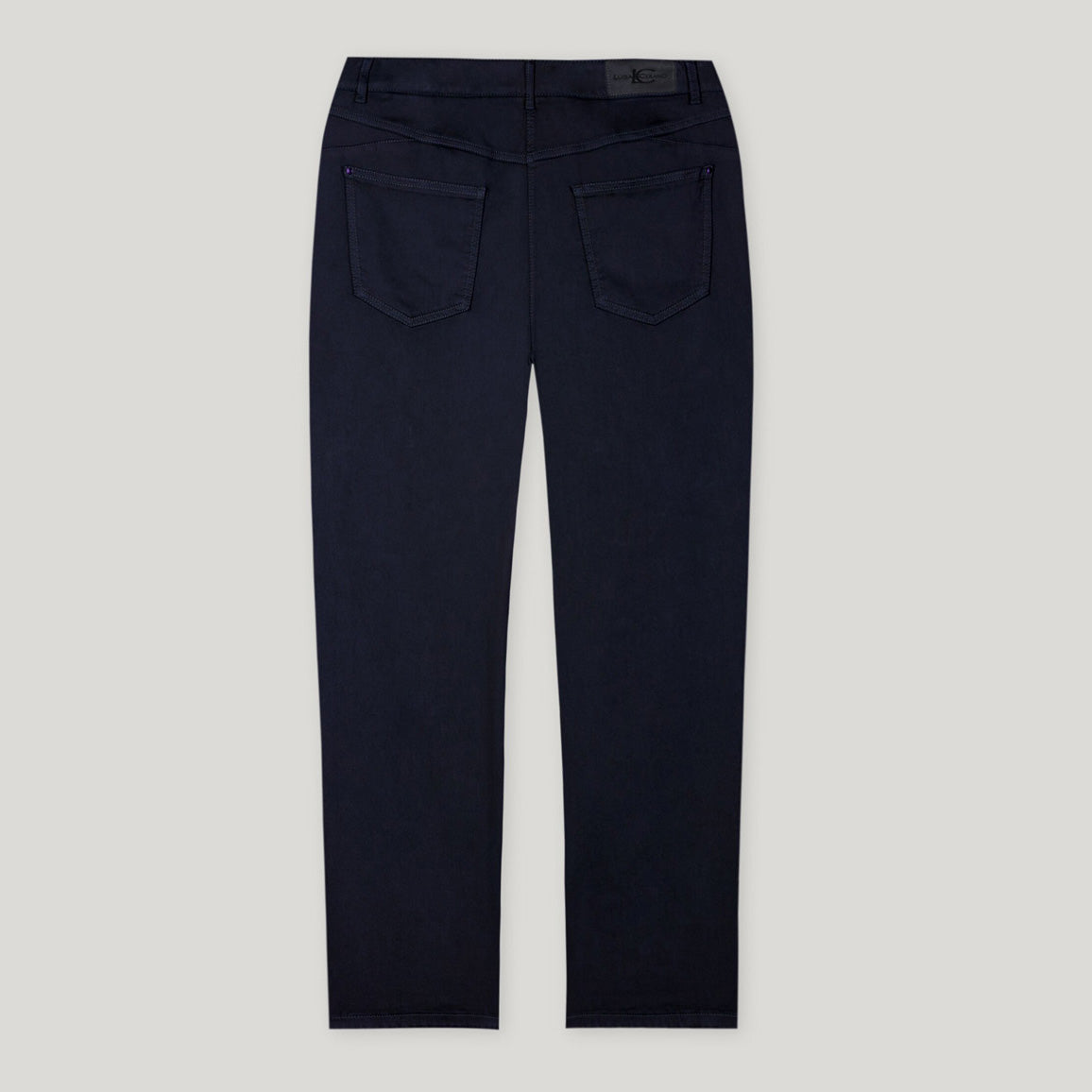 High Stretch Coloured Trousers - Dark Blue