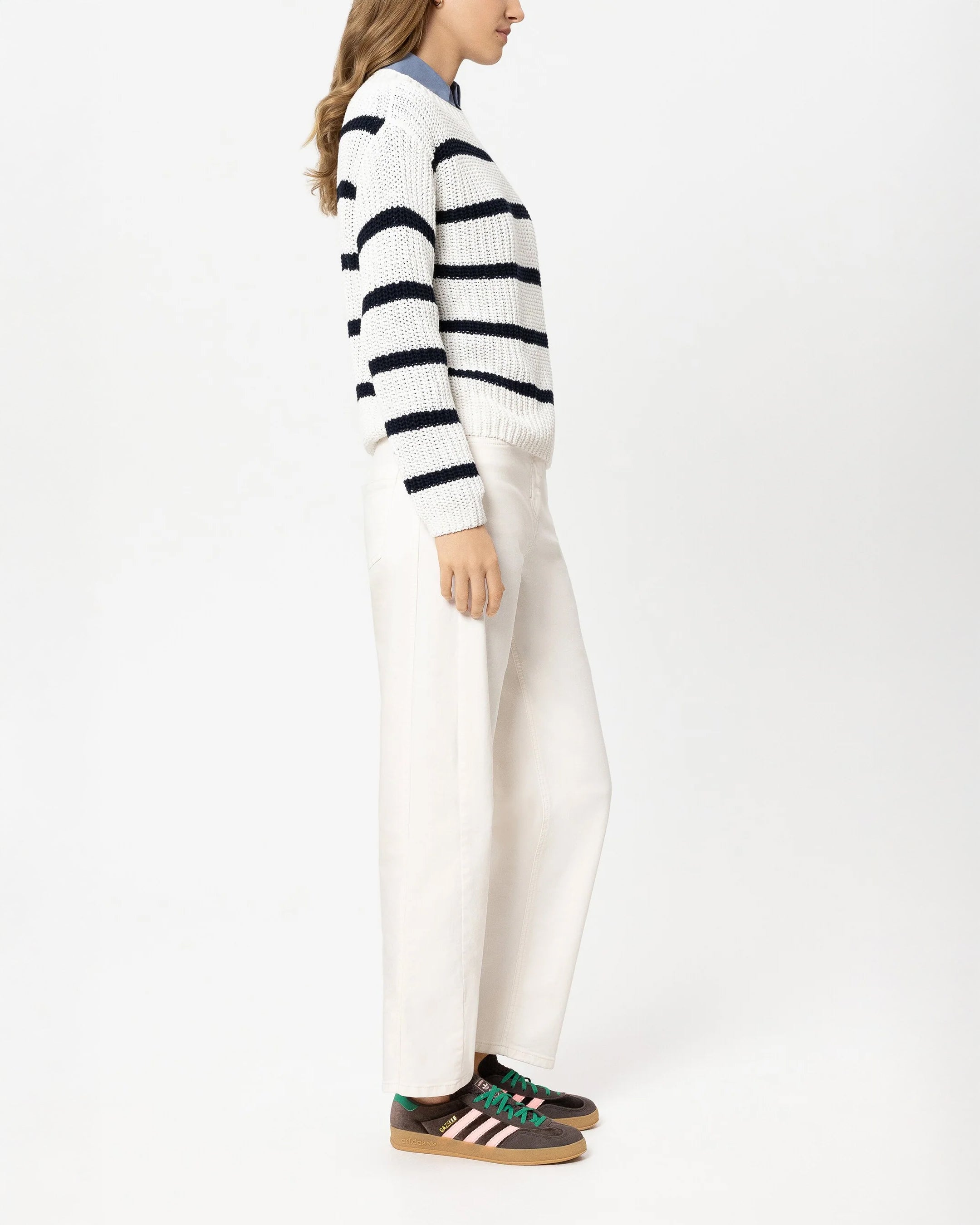 Authentic Barrel Leg Jean - Cream