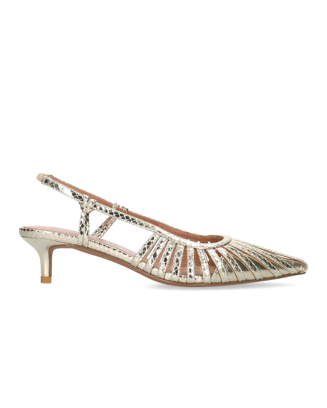 Metallic Sling Back - Gold