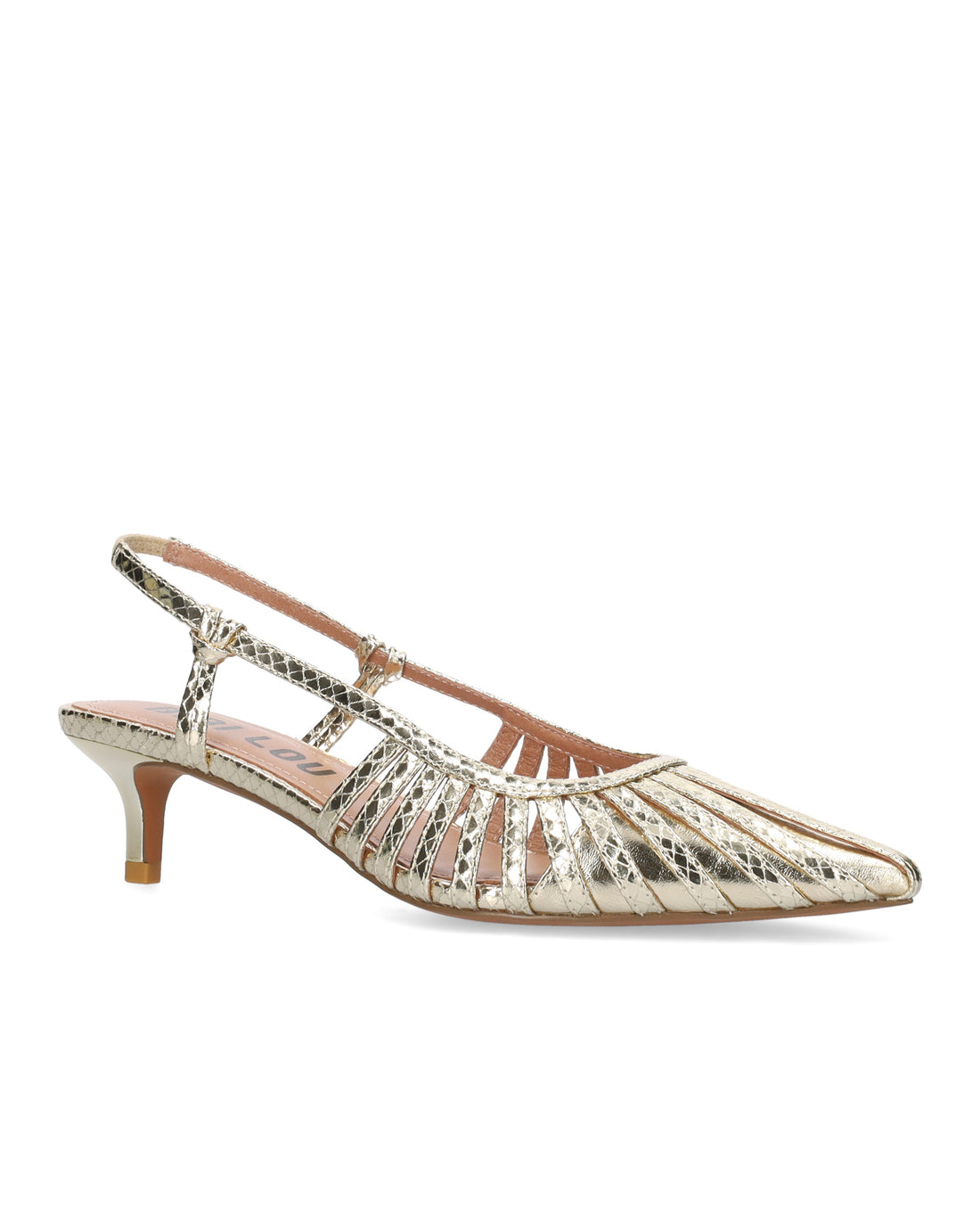 Metallic Sling Back - Gold