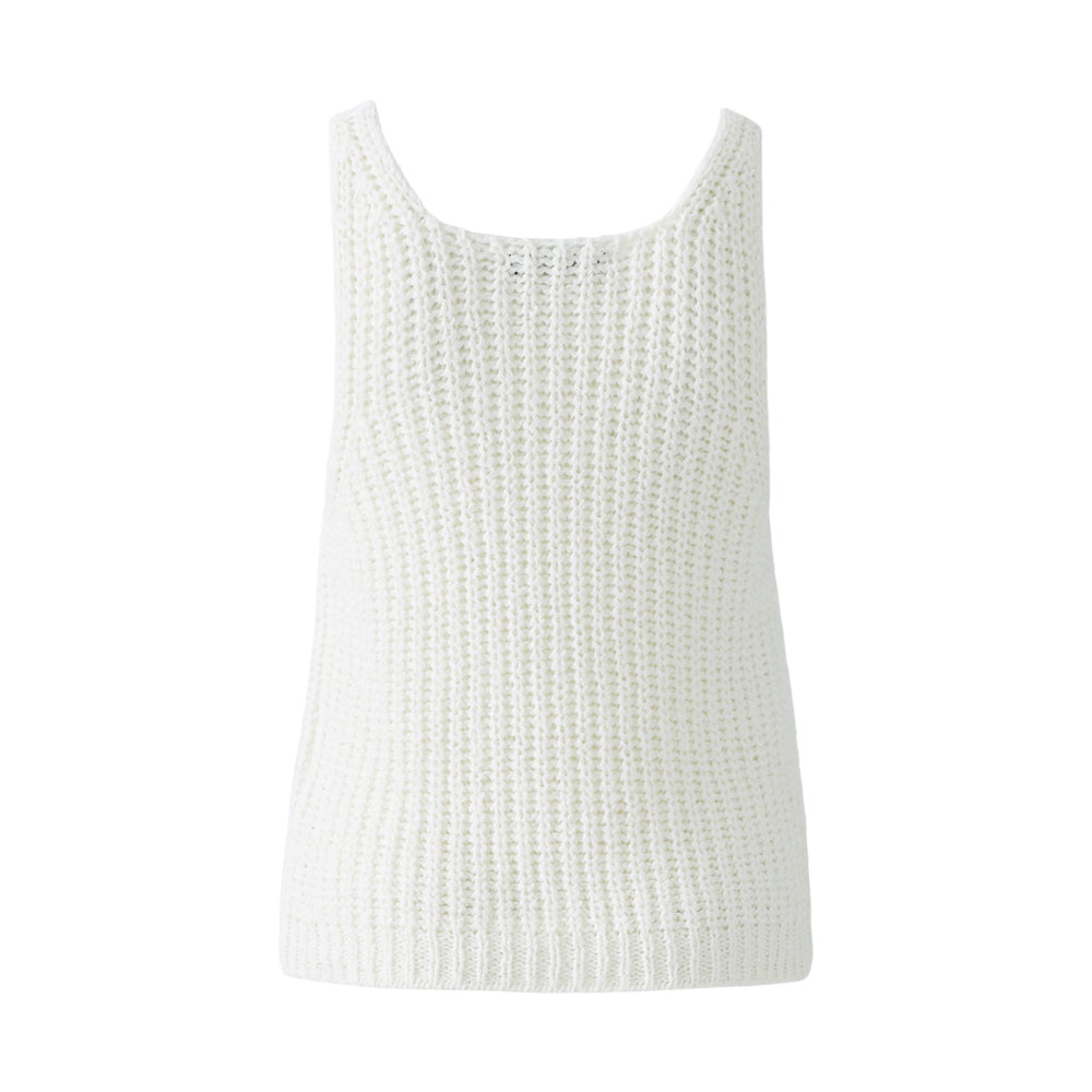 Knitted Vest - Cloud Dancer