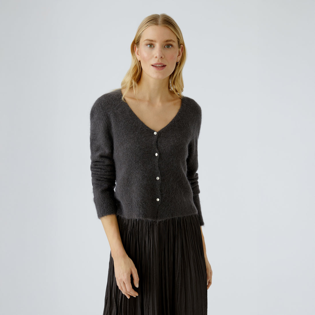 Fluffy Cardi - Espresso