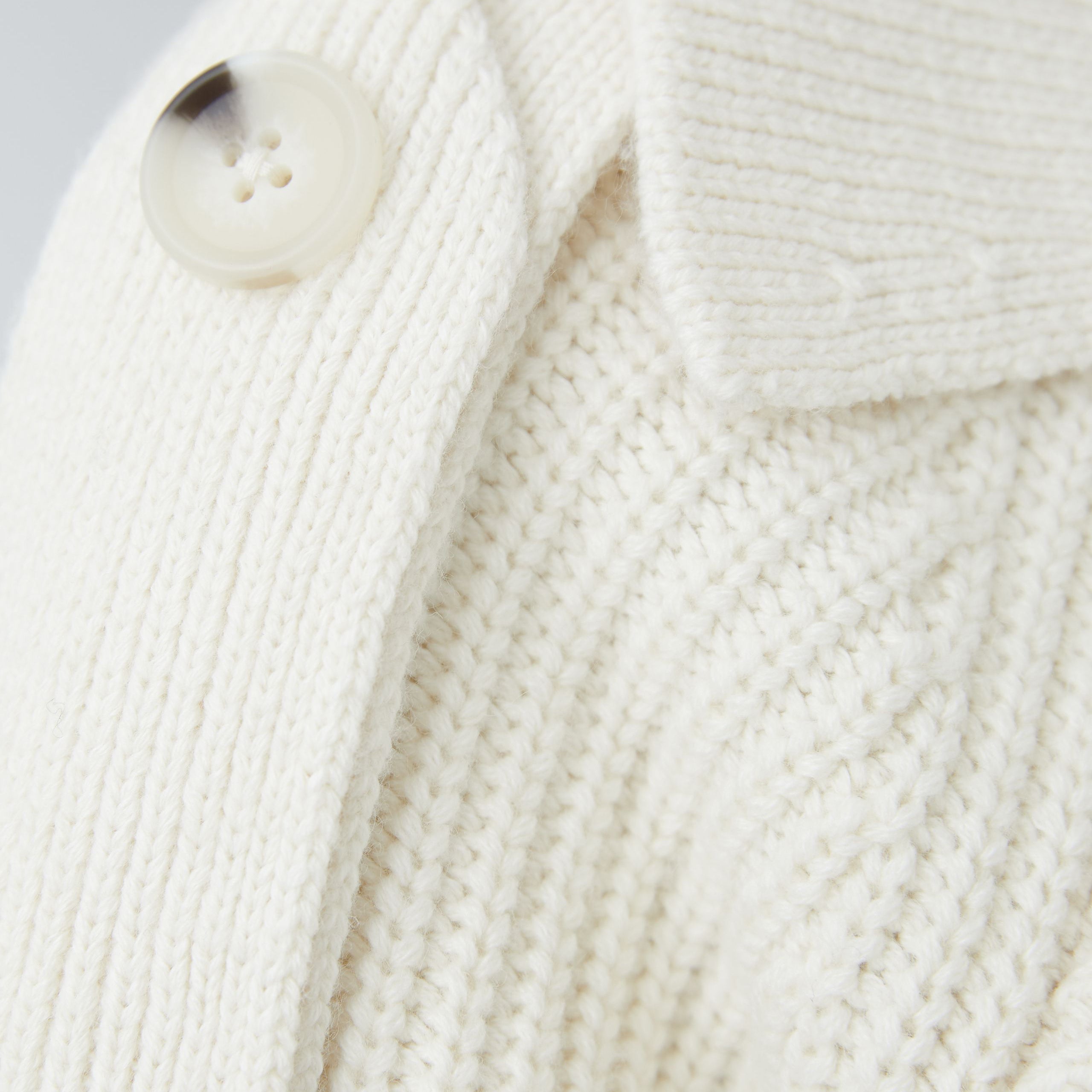 Ribbed Cardi - Off White